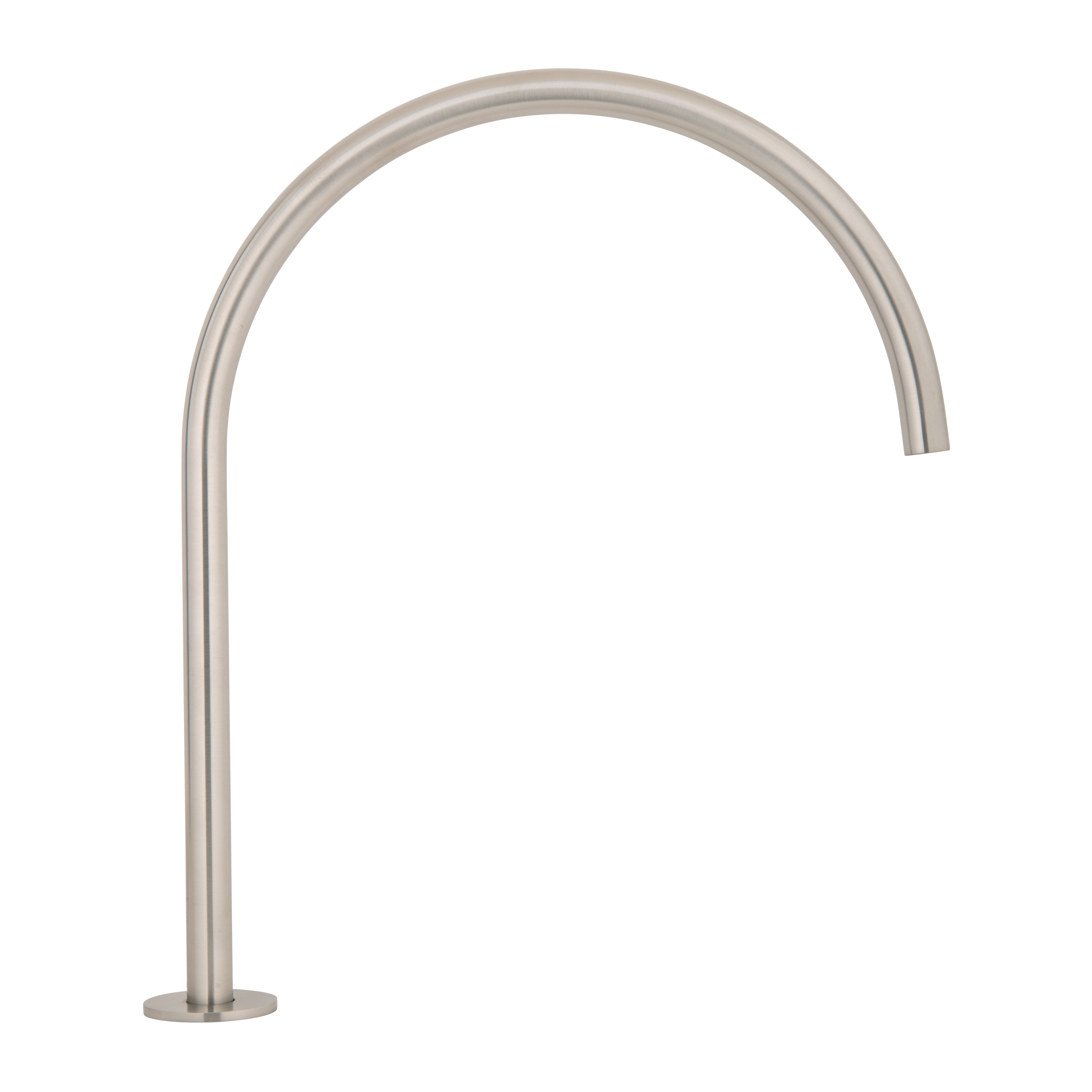 Thin Bench Mounted Spout - Brushed Nickel