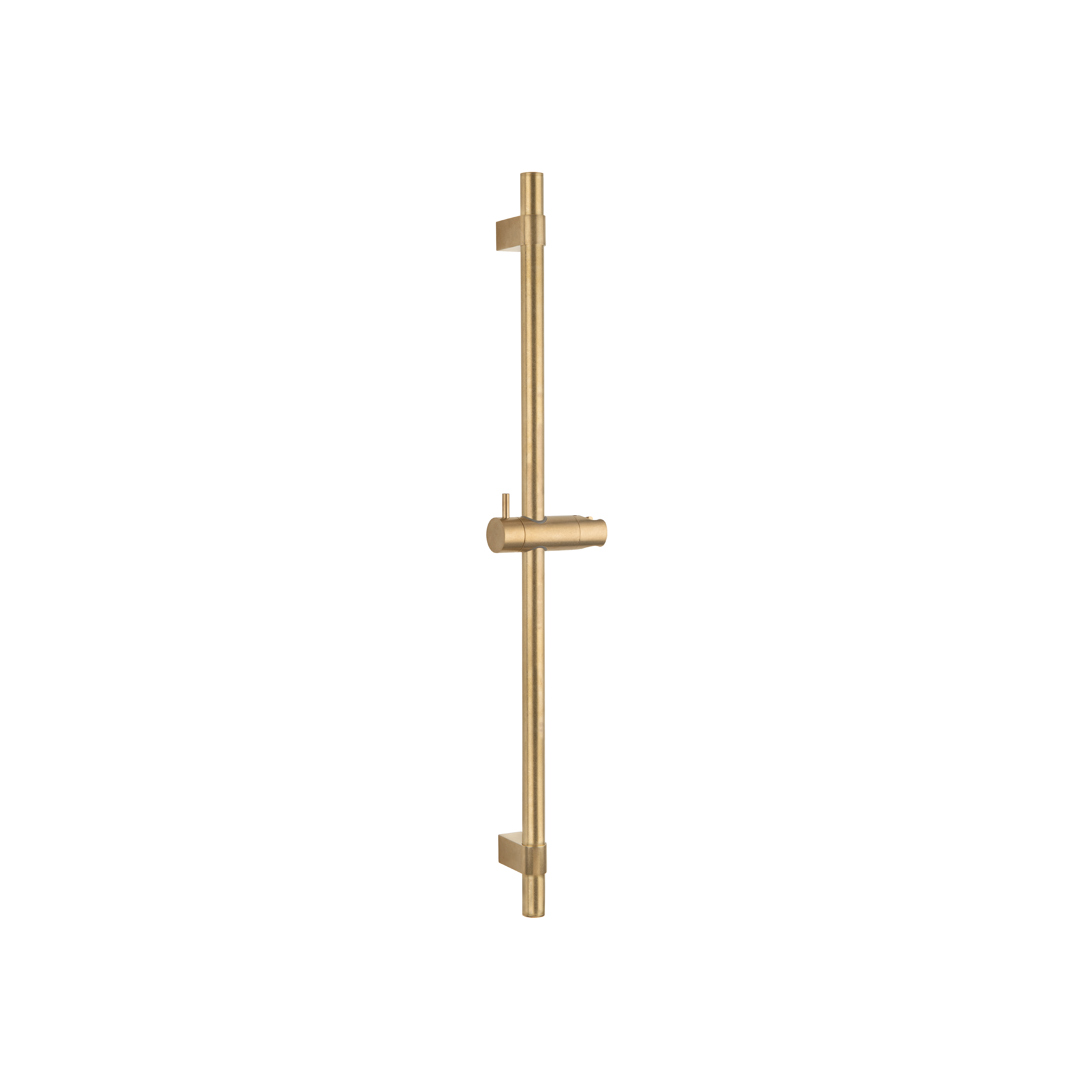 Elysian Adjustable Shower Rail - Tumbled Aged Brass