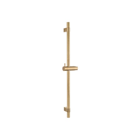 Elysian Adjustable Shower Rail - Tumbled Aged Brass