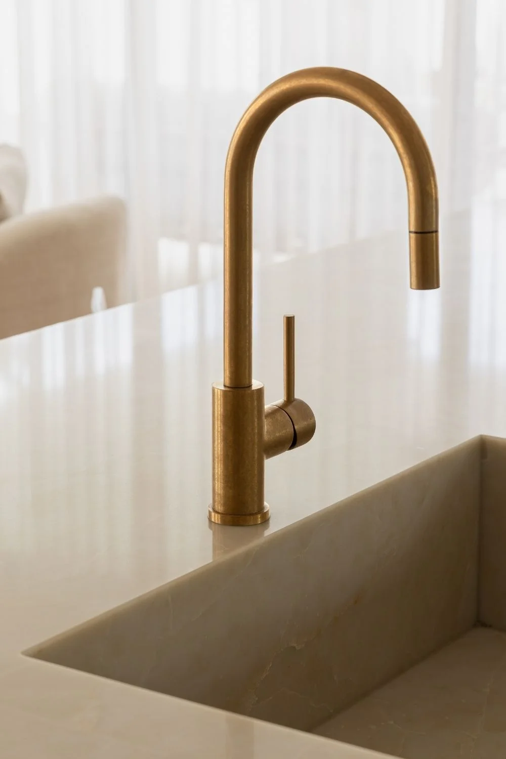 Brass Finishes Kitchen Mixer