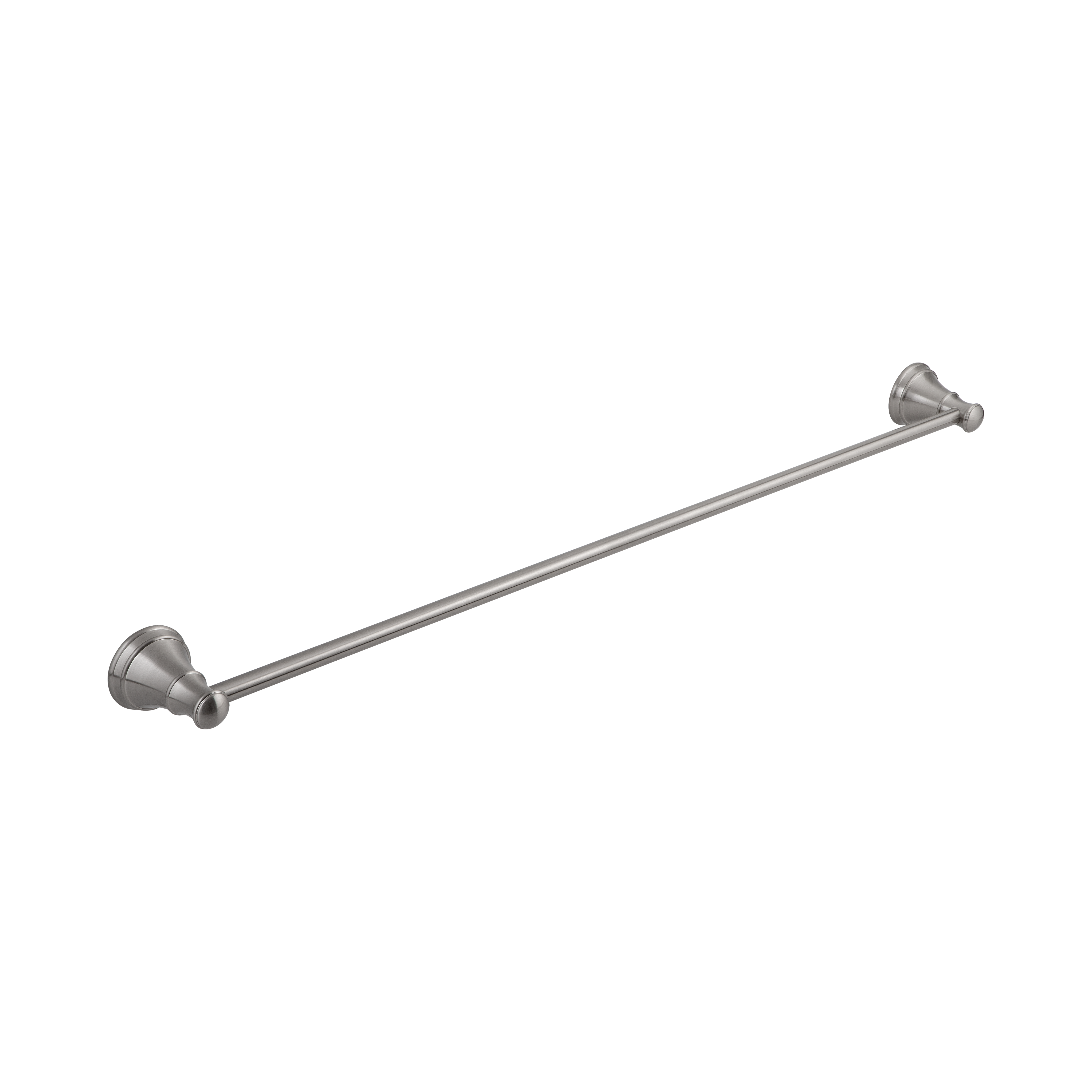 Kingsley Single Towel Rail - Brushed Nickel