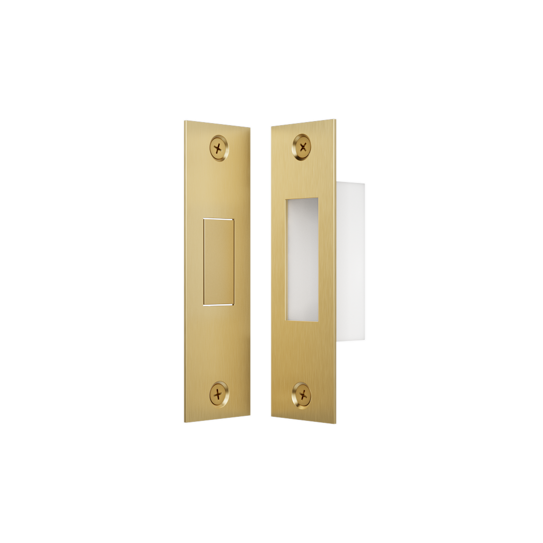 Toilet Lock Latch - Brushed Brass