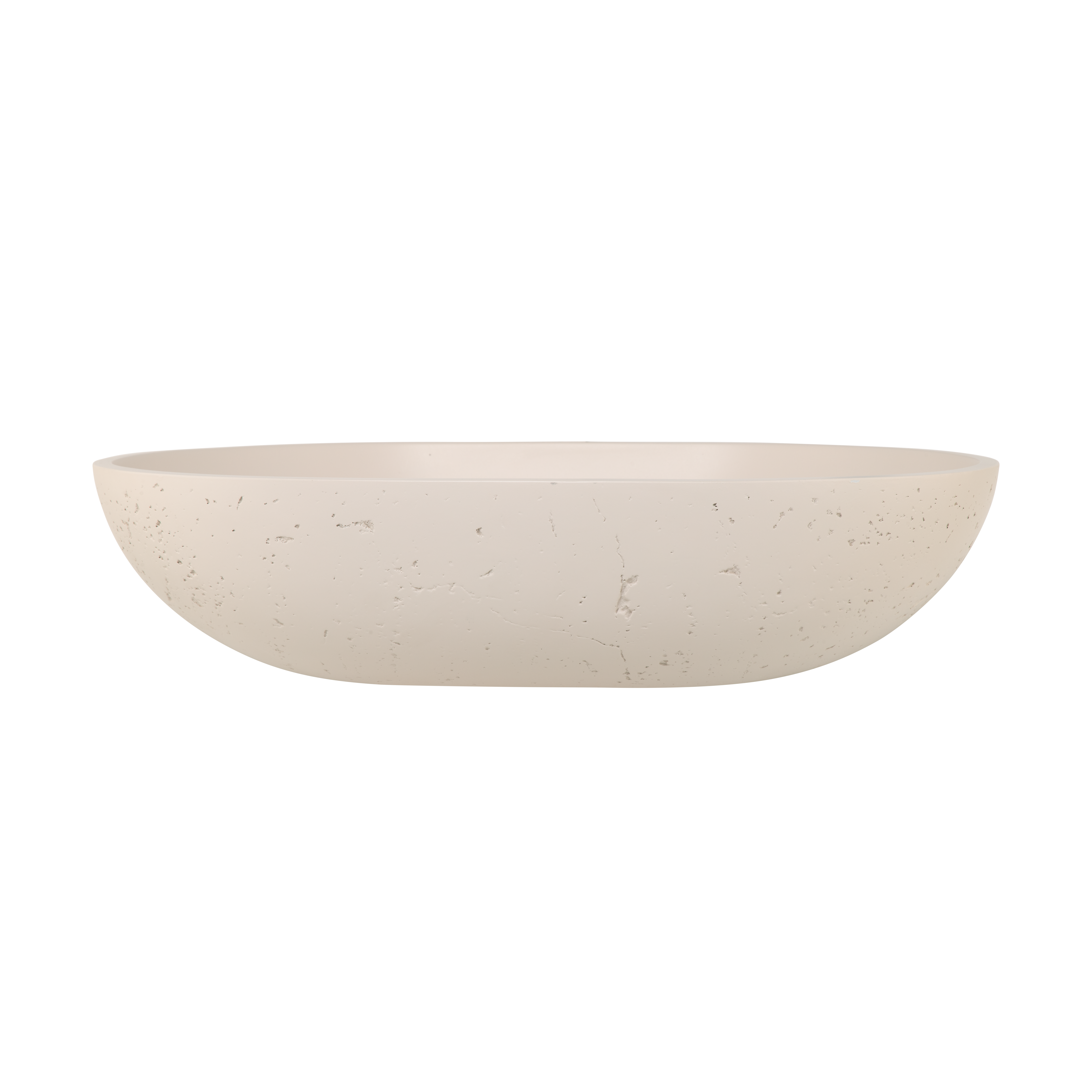 Atelis Oval Concrete Basin Almond 1
