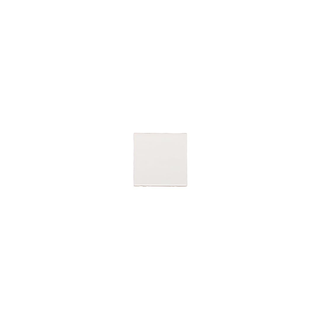 Tropea Natural Edge Square Tile - Gloss White (Sample)