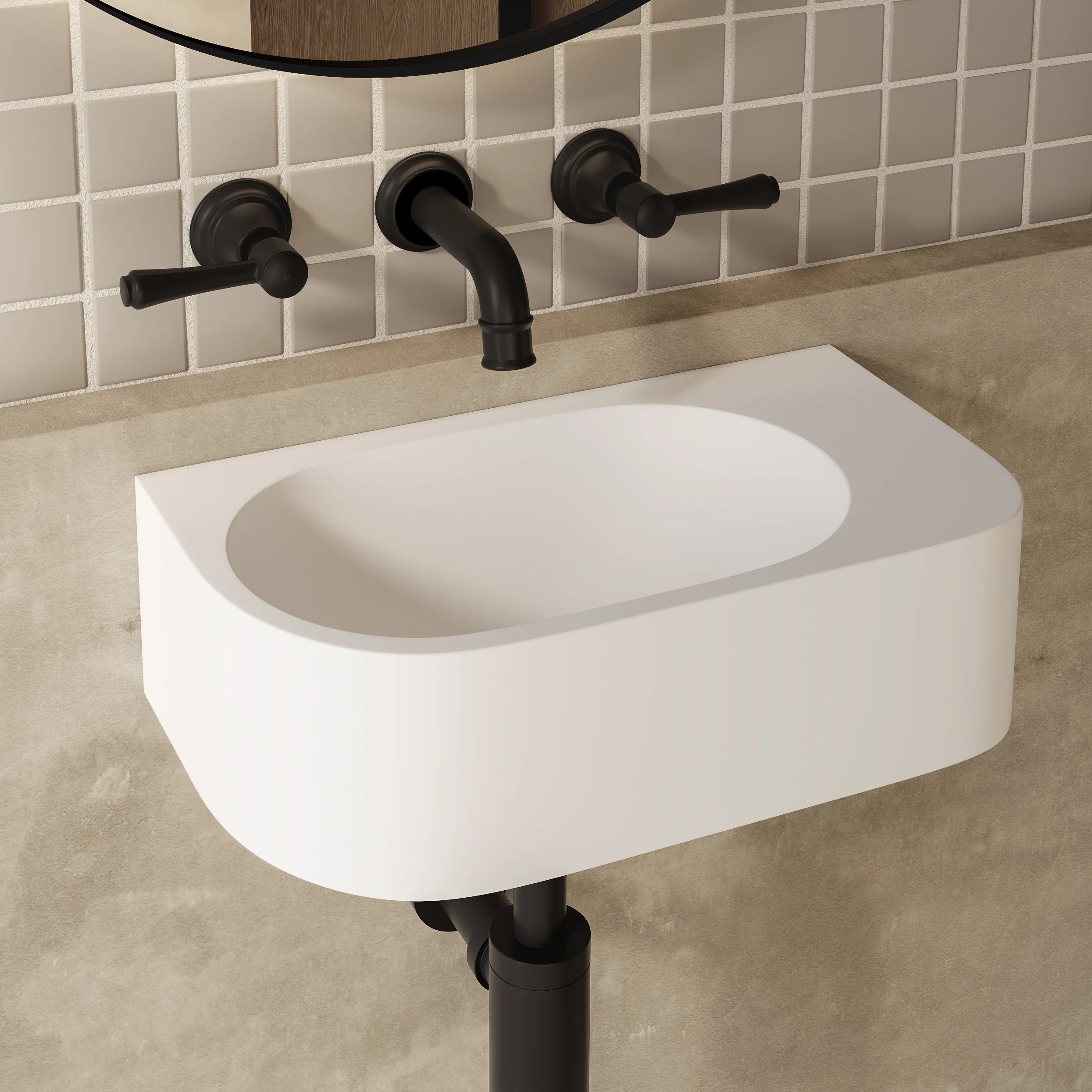 Kingsley Mini Wall Mounted Spout V2 MB