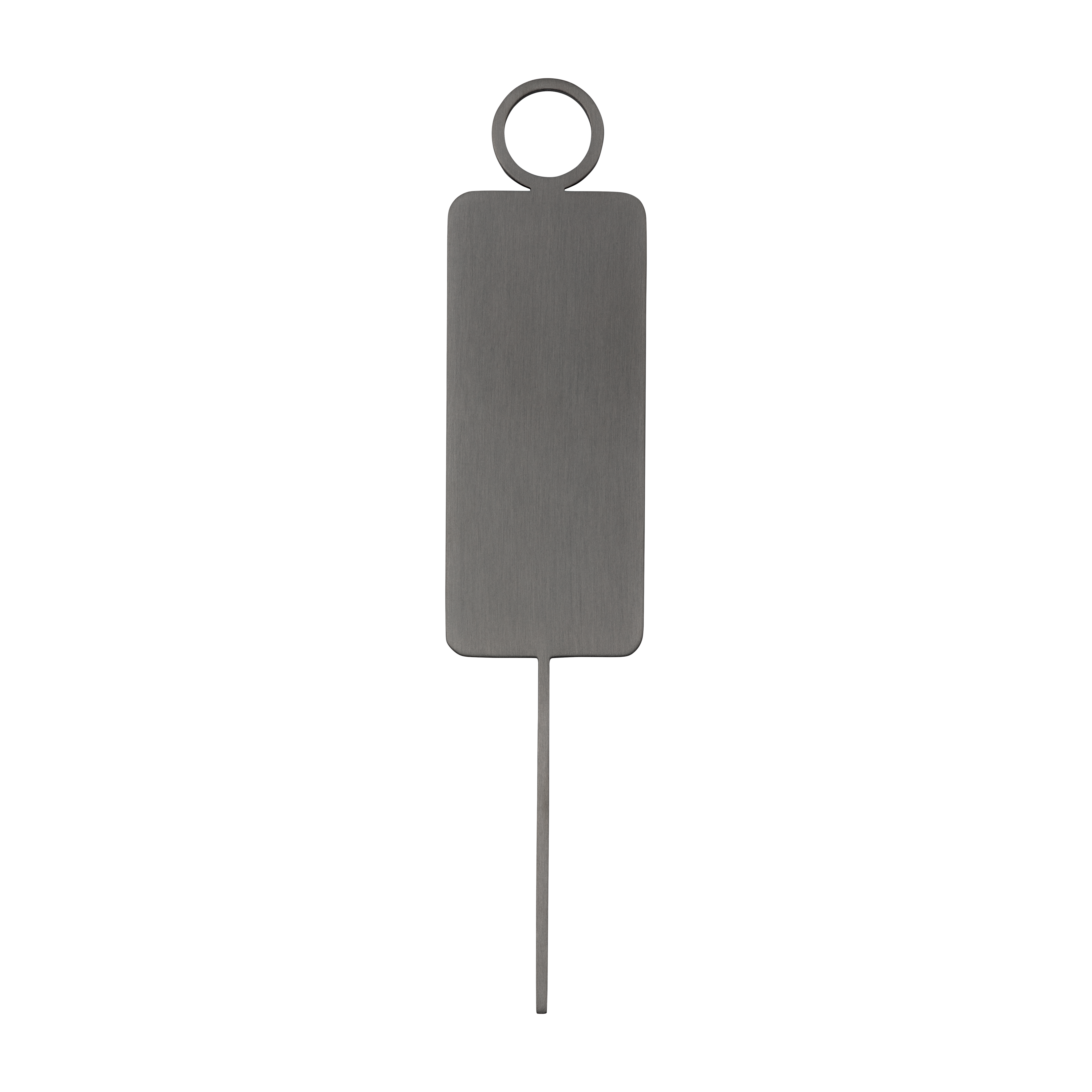 Male Restroom Sign - 140mm - Brushed Gunmetal