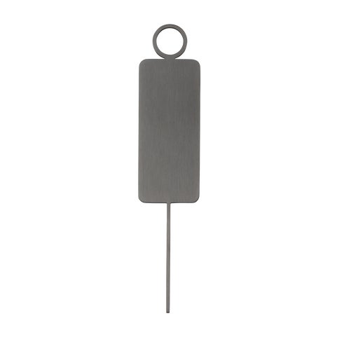 Male Restroom Sign - 140mm - Brushed Gunmetal