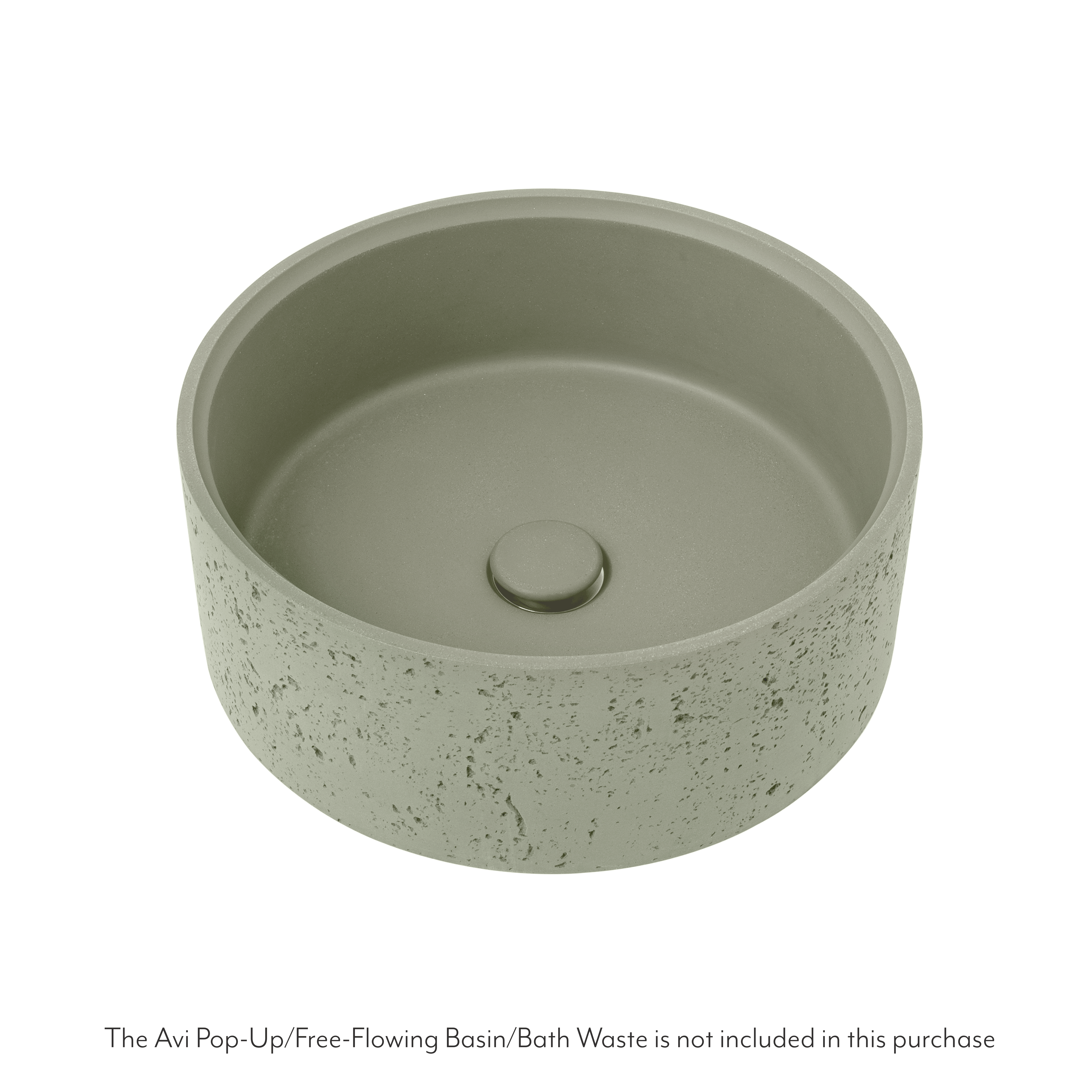 Atelis Concrete Basin Avi Waste Sage Green