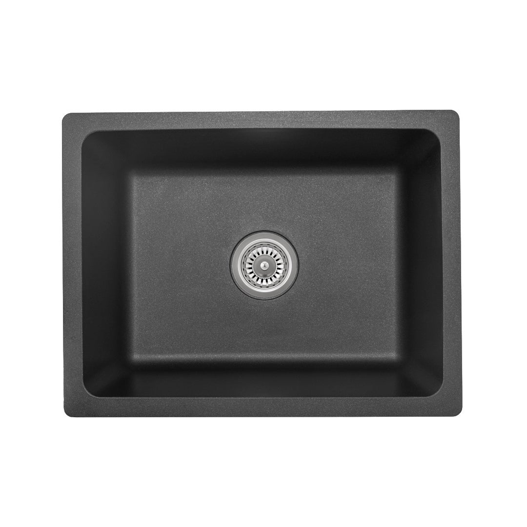 Vera Single Sink 560mm - Black Granite