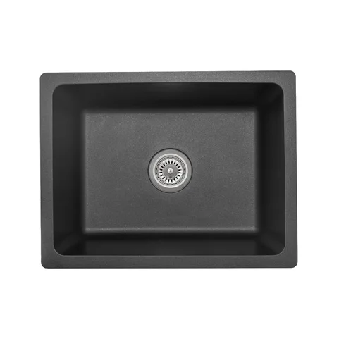 Vera Single Sink 560mm - Black Granite