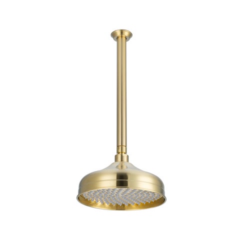 Kingsley Shower Dropper 300mm and Head Set - Brushed Brass