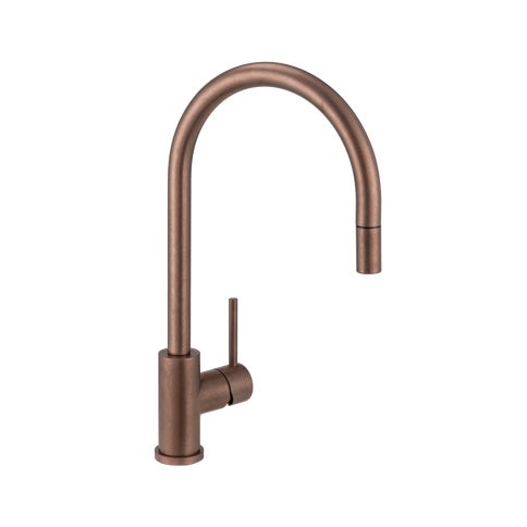 Elysian Commercial Pull-Out Kitchen Mixer - Antique Bronze