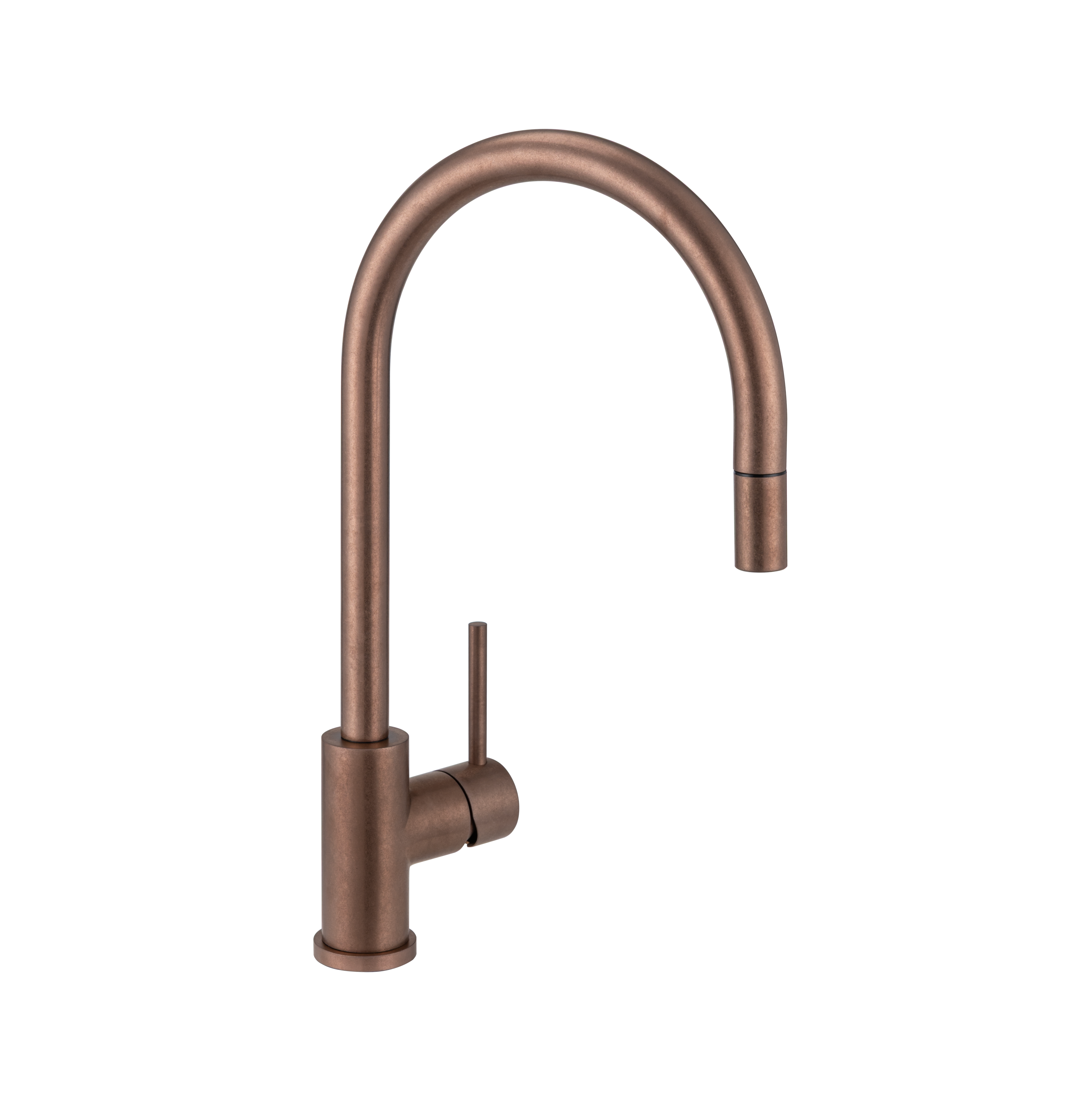 17258-Elysian-Commercial-Pull-Out-Kitchen-Mixer Side Antique-Bronze