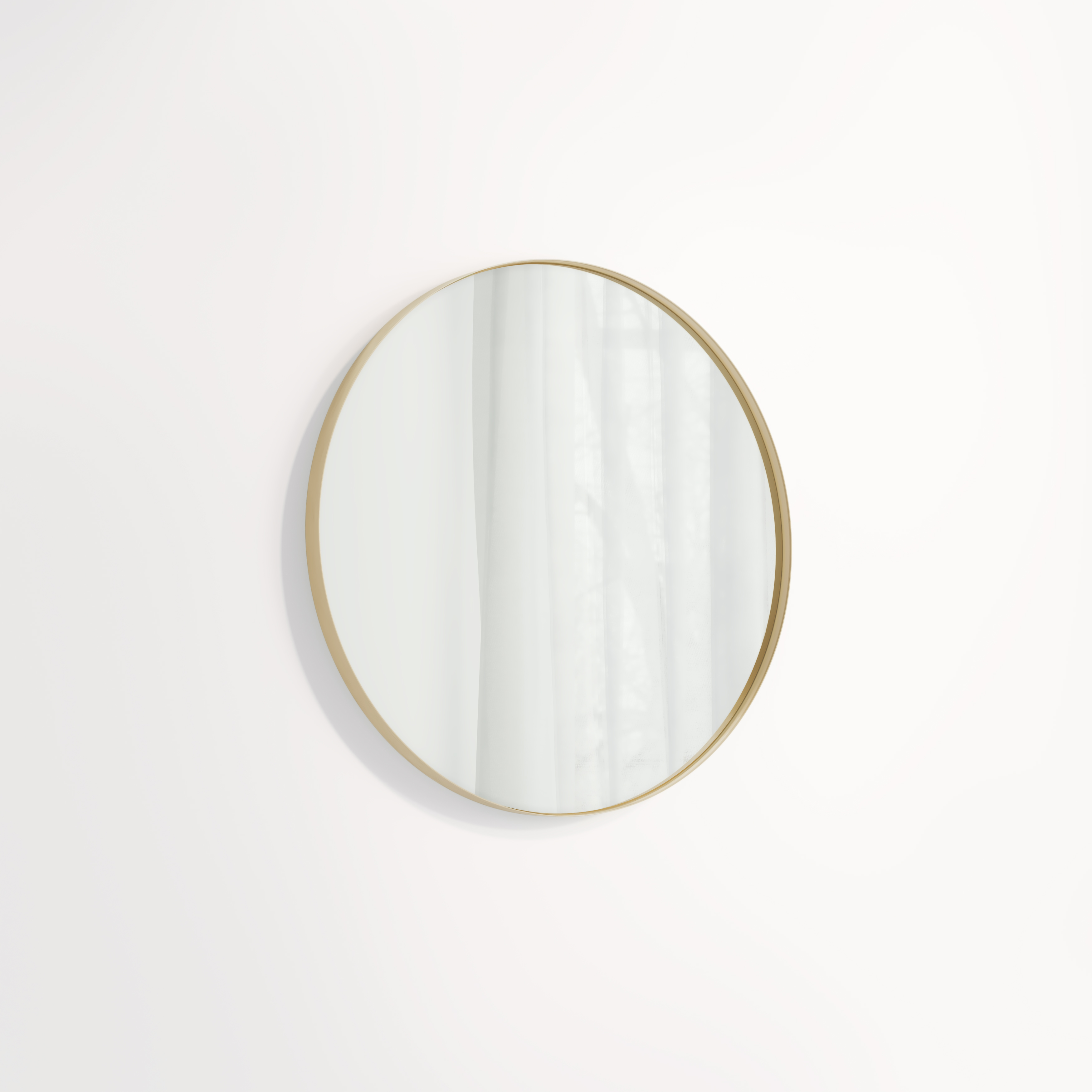Round Mirror 600mm - Brushed Brass