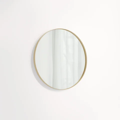 Round Mirror 600mm - Brushed Brass
