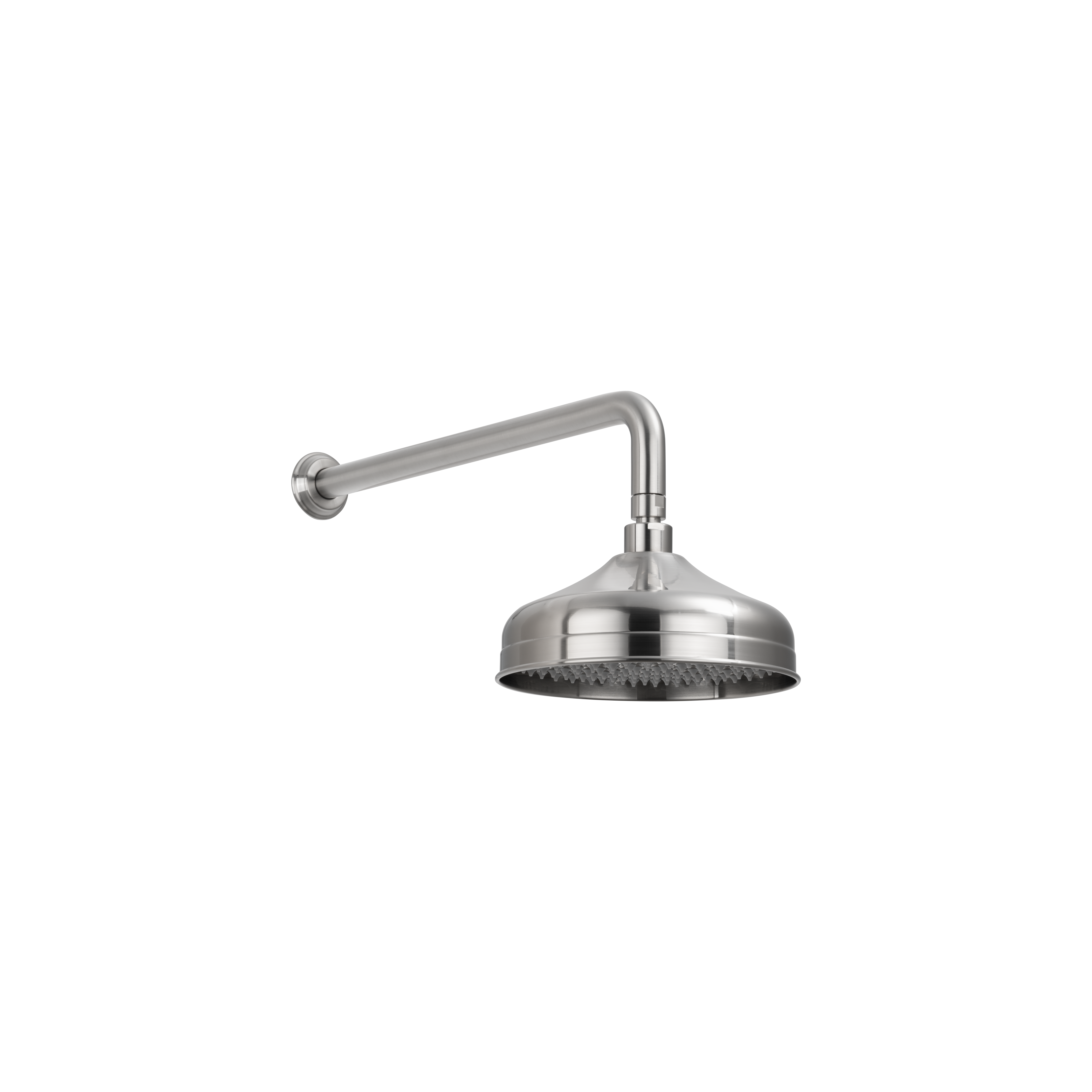 Kingsley Shower Arm & Head Set - Brushed Nickel