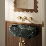 Pedra%20Wall%20Mounted%20Basin%20400mm Verde%20Alpi%20Marble V1