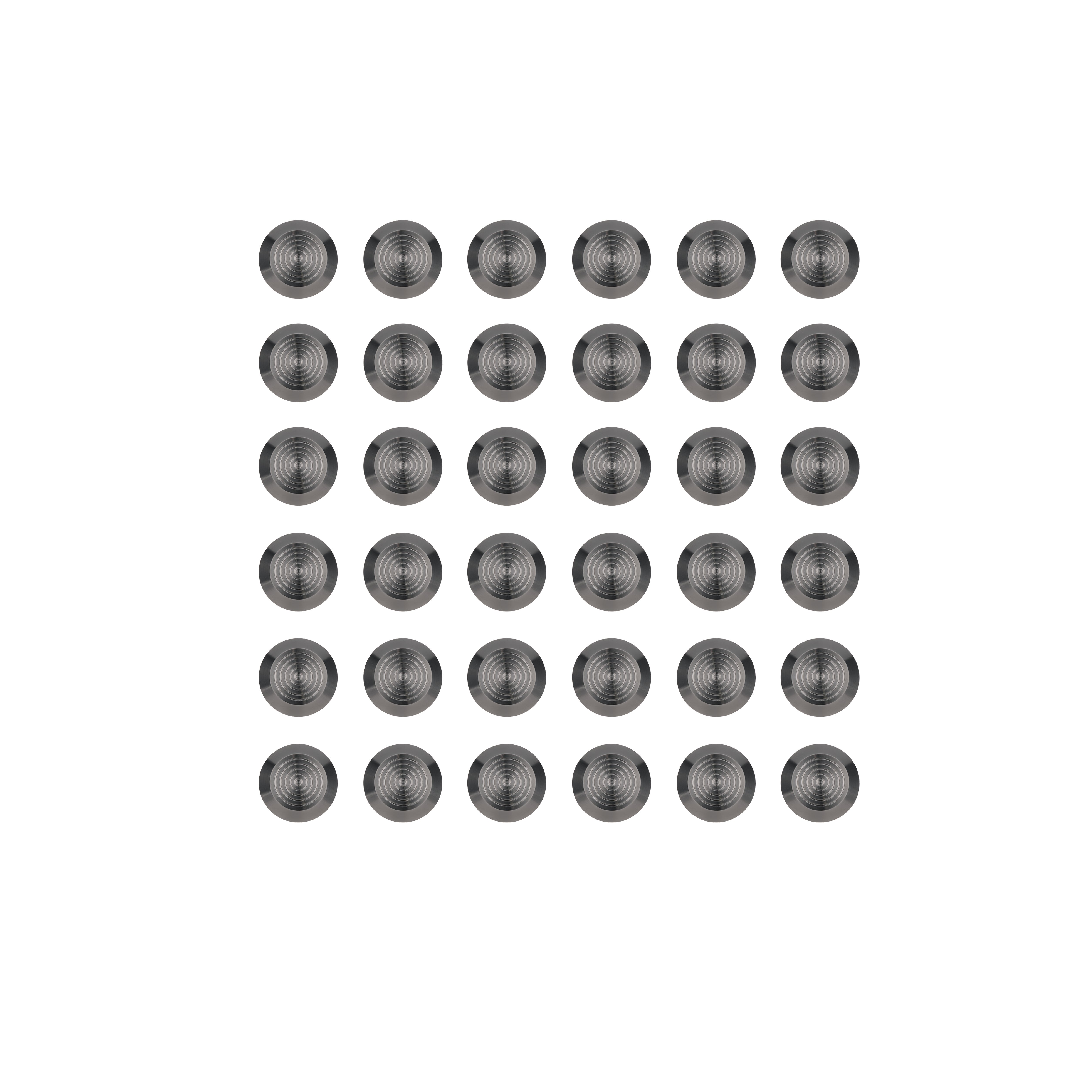 Aliro Tactile Indicators (36 PCS) - Brushed Gunmetal
