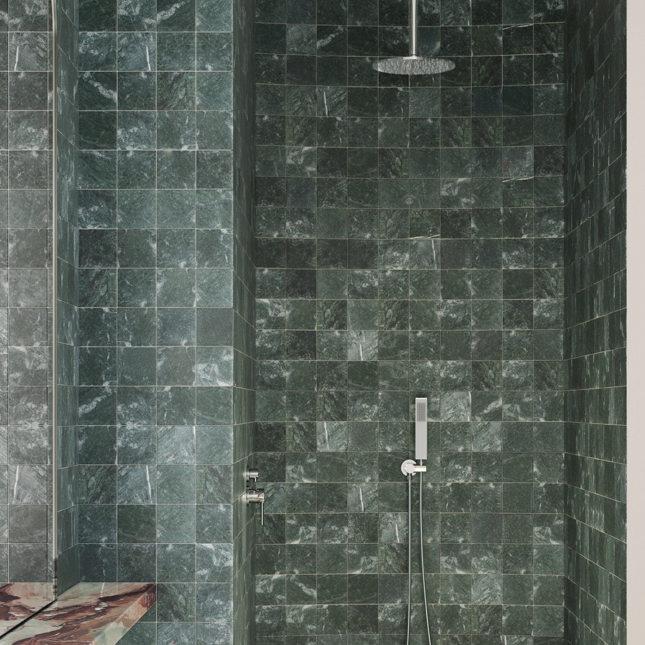 Tile NZ AU Saroma Mosaic-Marble Green