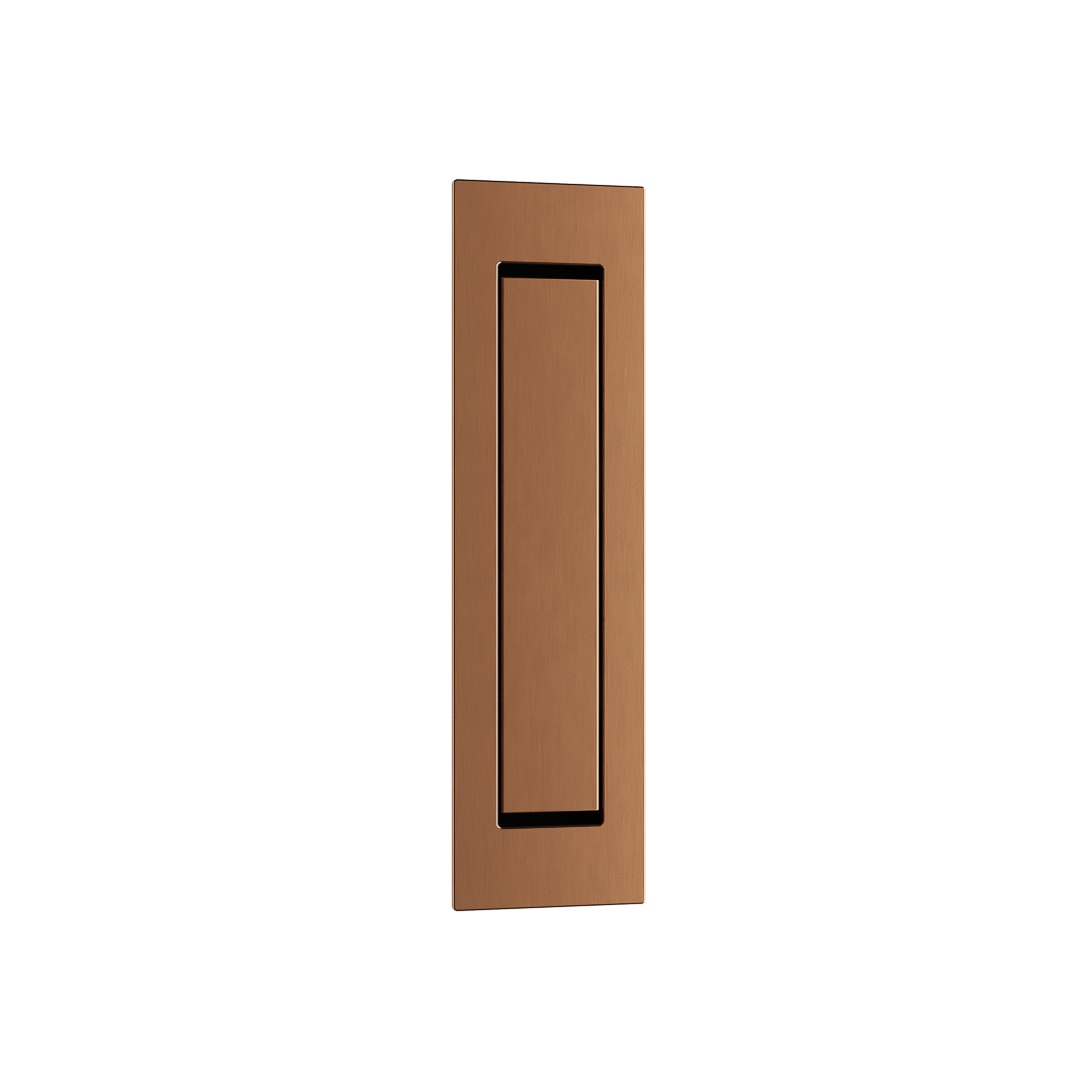 Cavity Slider Edge Pull - Brushed Copper