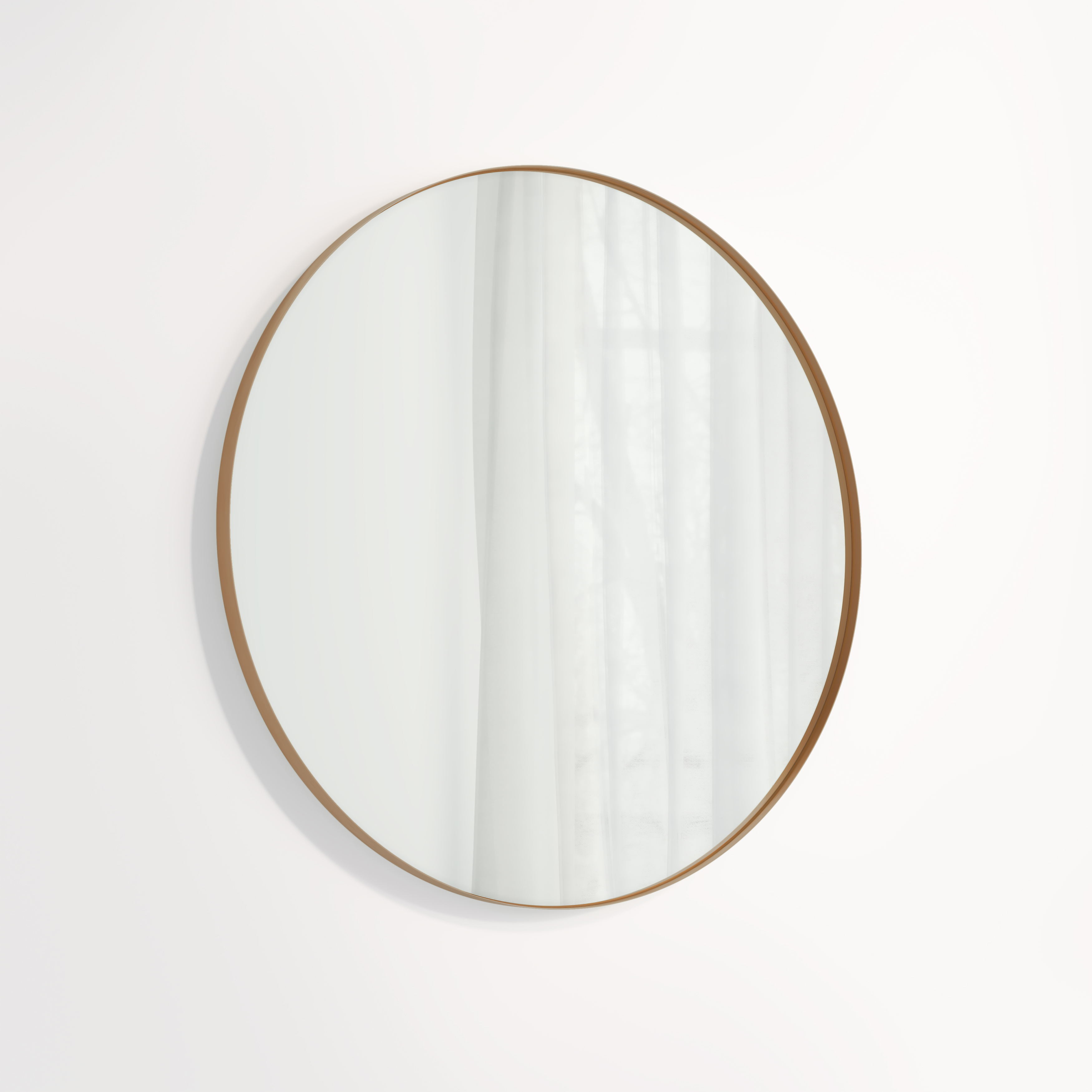 Round Mirror LED 800mm - Brushed Copper