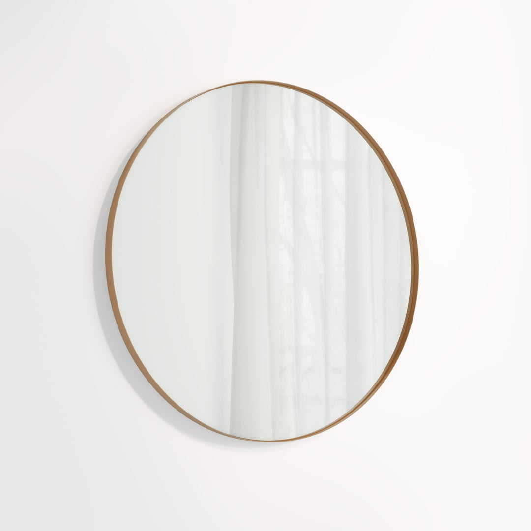 Round Mirror LED 800mm - Brushed Copper