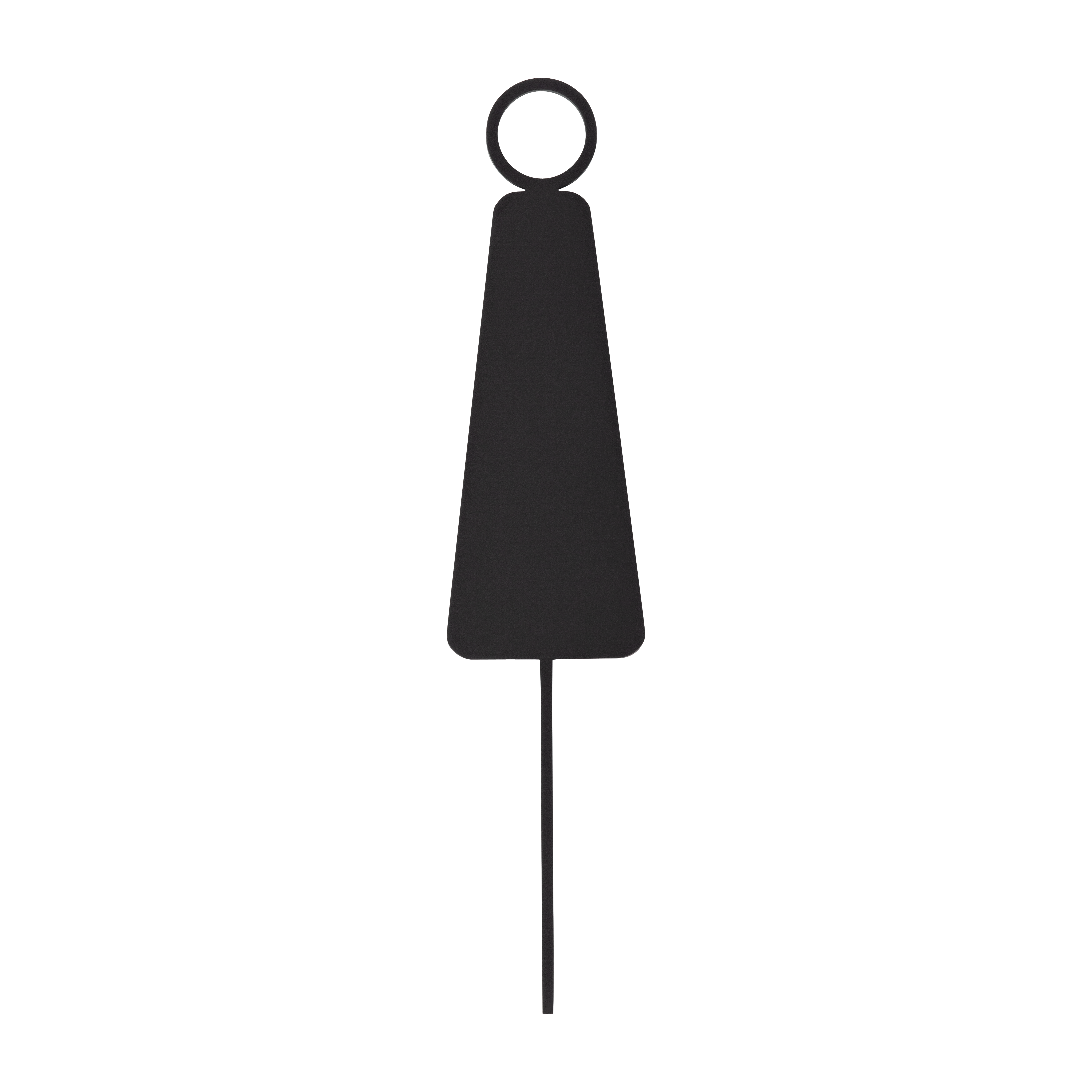 Female Restroom Sign - 140mm - Matte Black