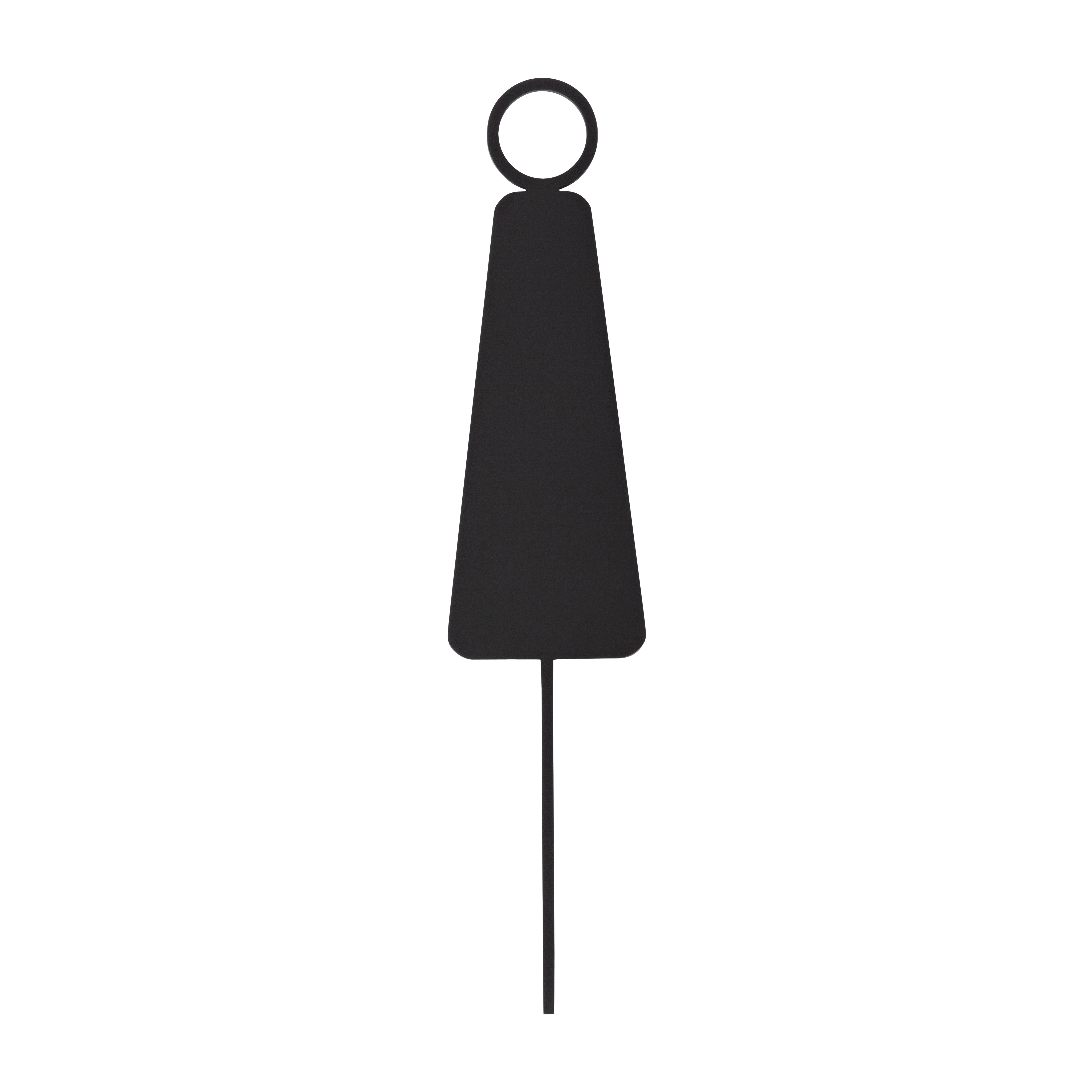 Female Restroom Sign - 140mm - Matte Black