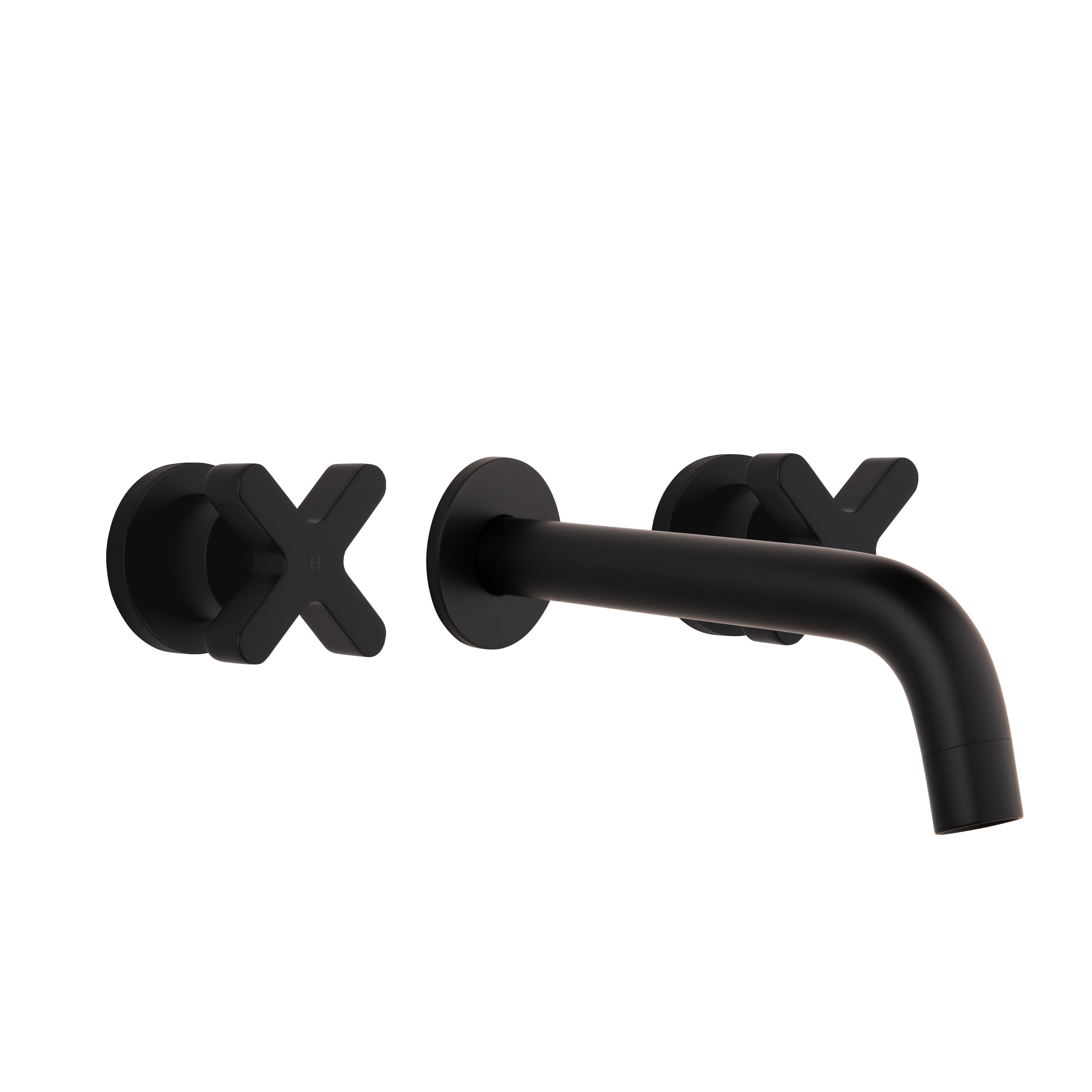 Cross Assembly Mixer Wall Mounted Spout Set MB