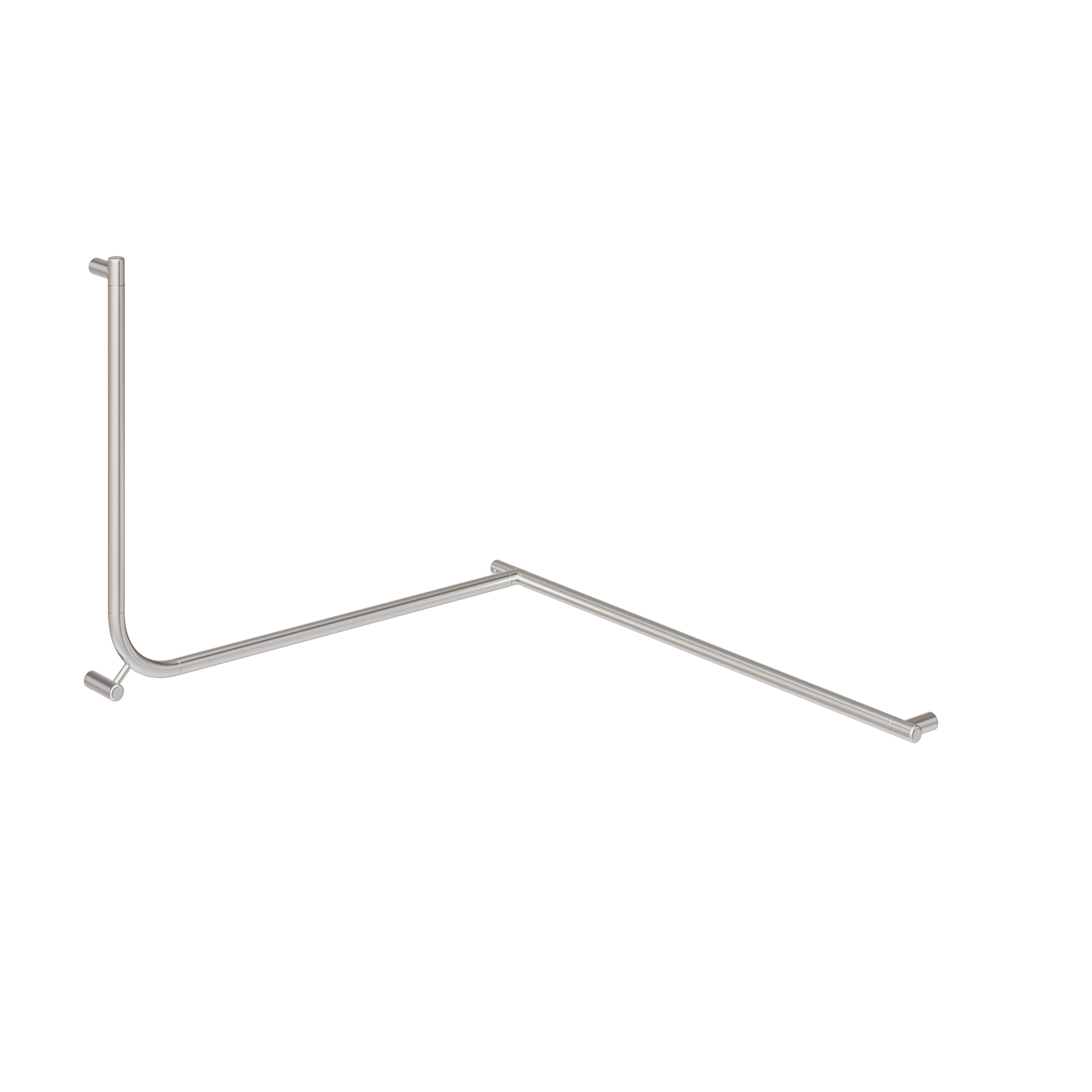 Aliro Accessible 90° Continuous Grab Rail - Stainless Steel