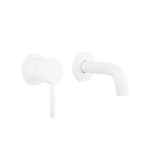 Elysian Minimal Mixer & Mini Spout Set - White