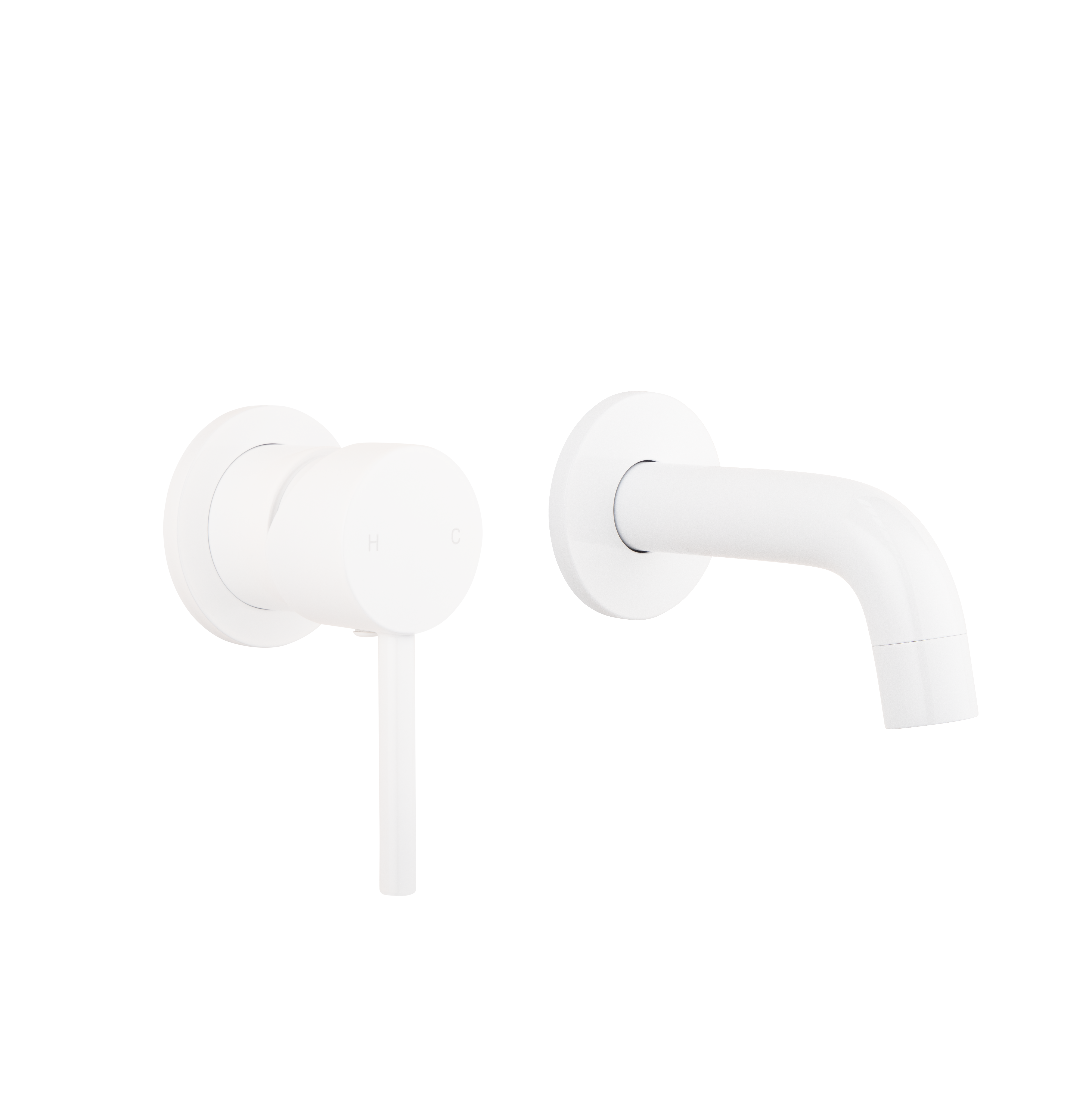 Elysian Minimal Mixer Mini Spout Set WH