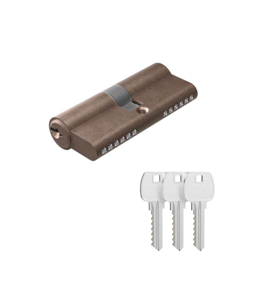 Eurocylinder K2K%20Key View01 Bronze