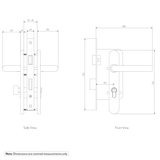 Davis Entry Door Handle and Mortise Set SPEC