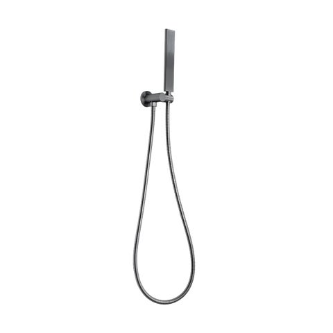 Rounded Rectangle Hand Shower Set - Brushed Gunmetal