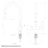 Elysian Commercial 3-Way Pull-Out Filter Tap SPEC