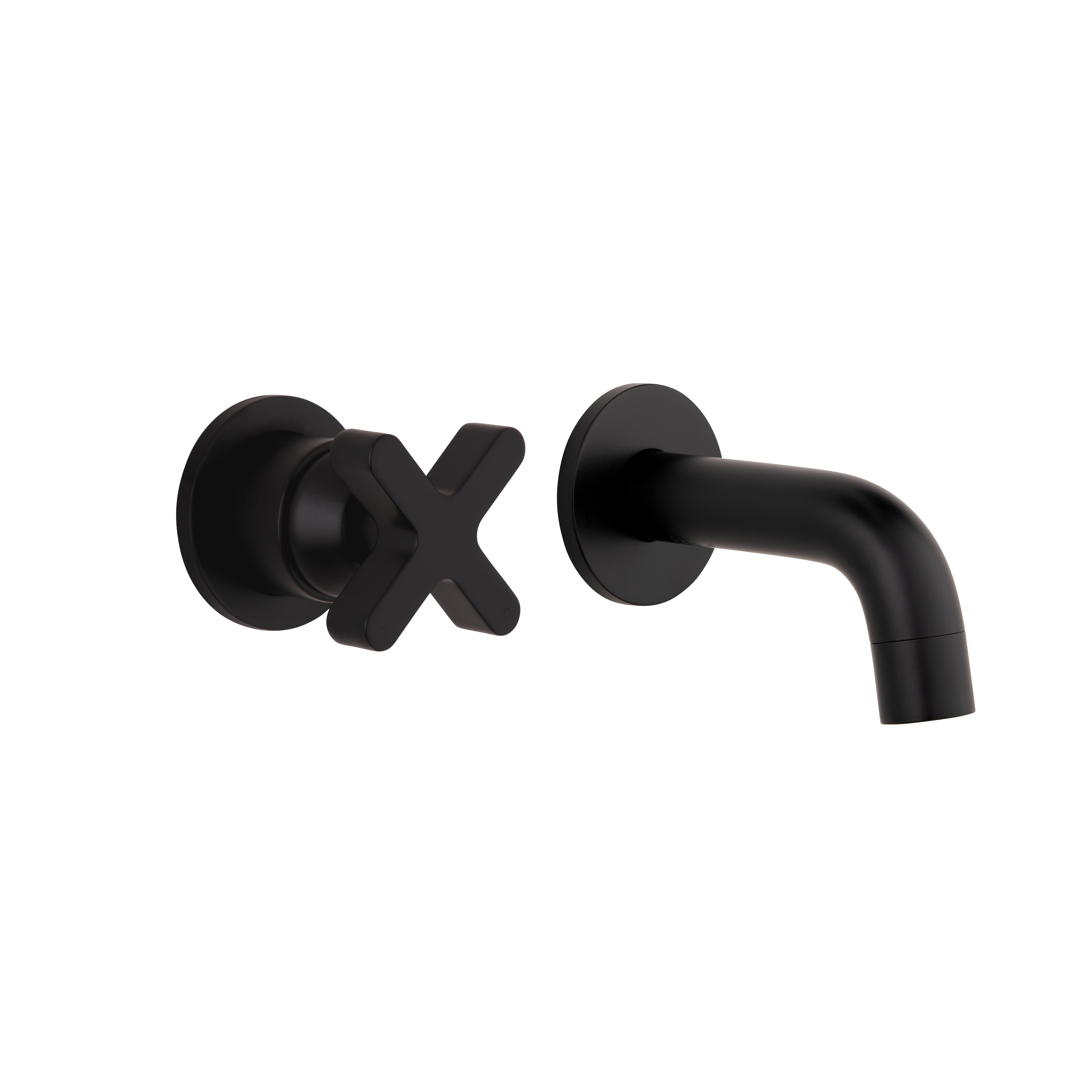 Cross Progressive Mixer & Mini Spout Set - Matte Black