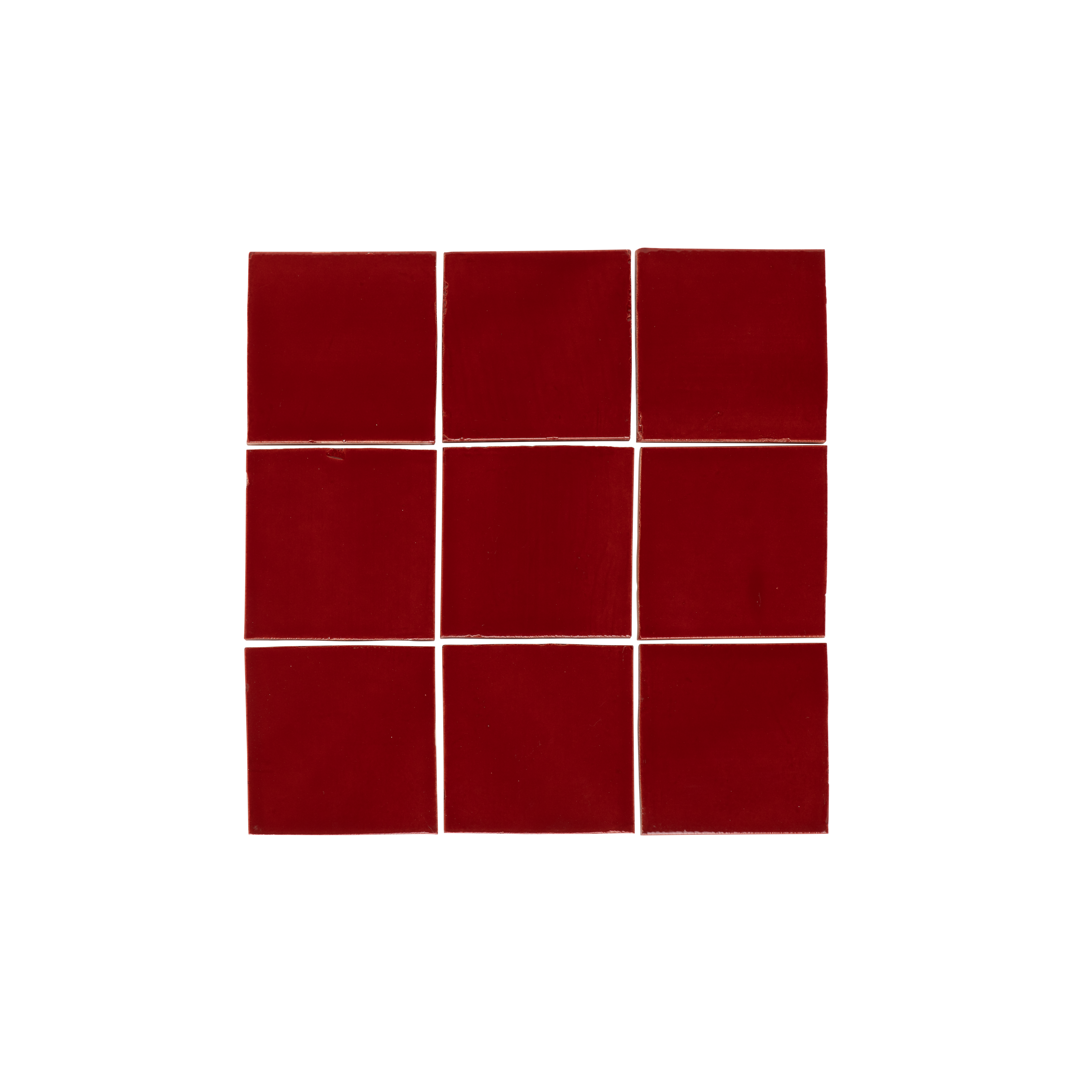 Rommani Handmade Zellige Square Cherry