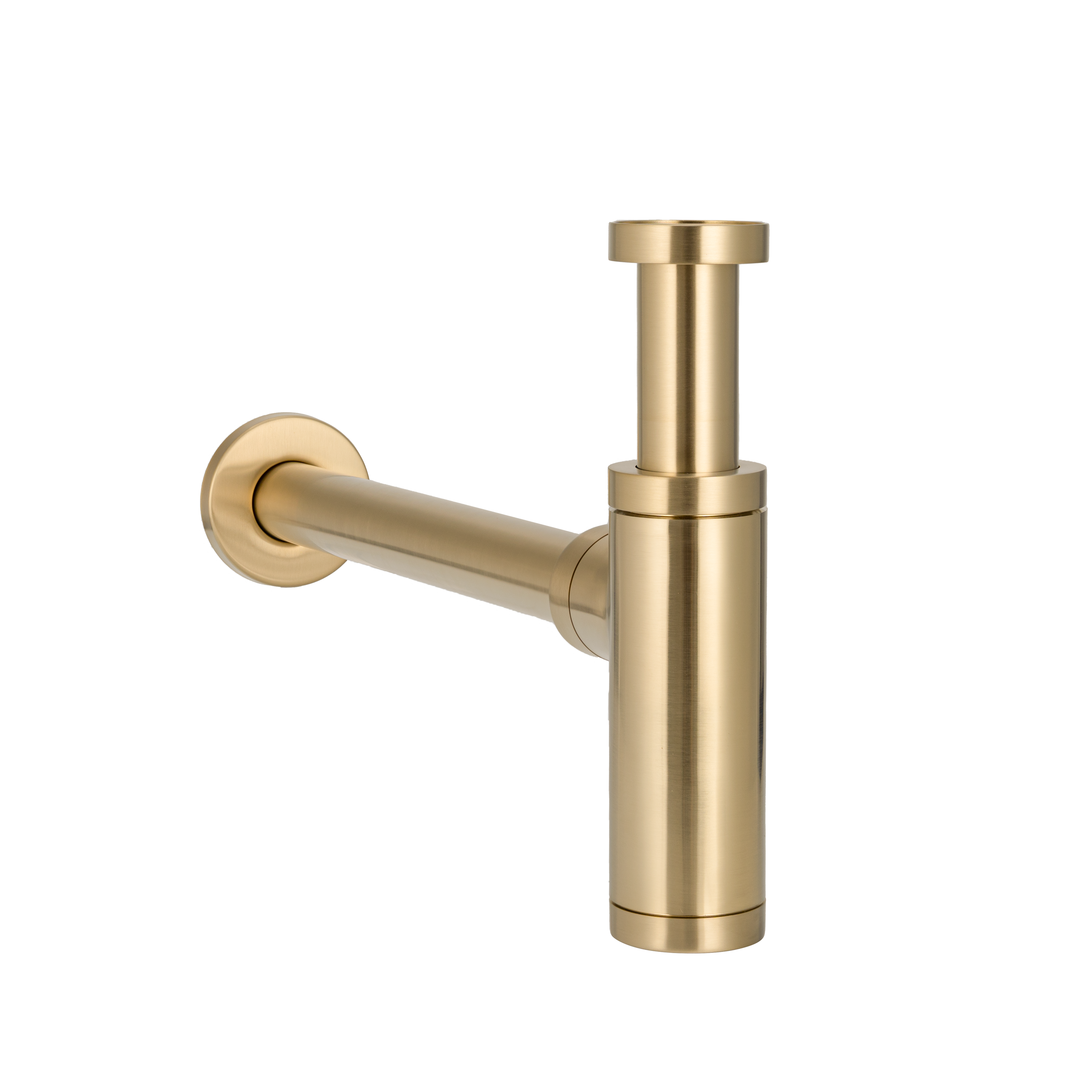 Marli Bottle Trap Round - Brushed Brass