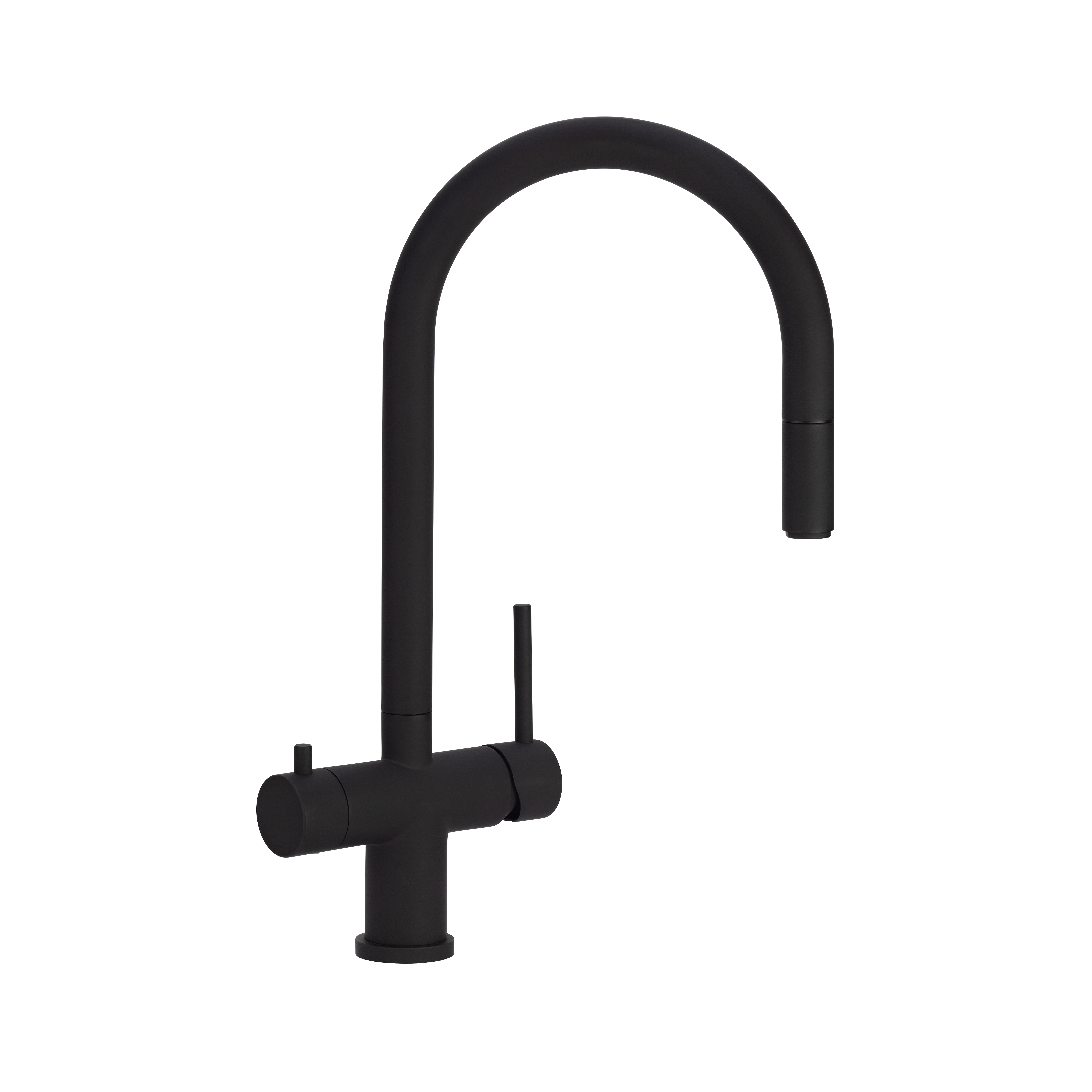 Elysian Commercial 3-Way Pull-Out Filter Tap - Matte Black