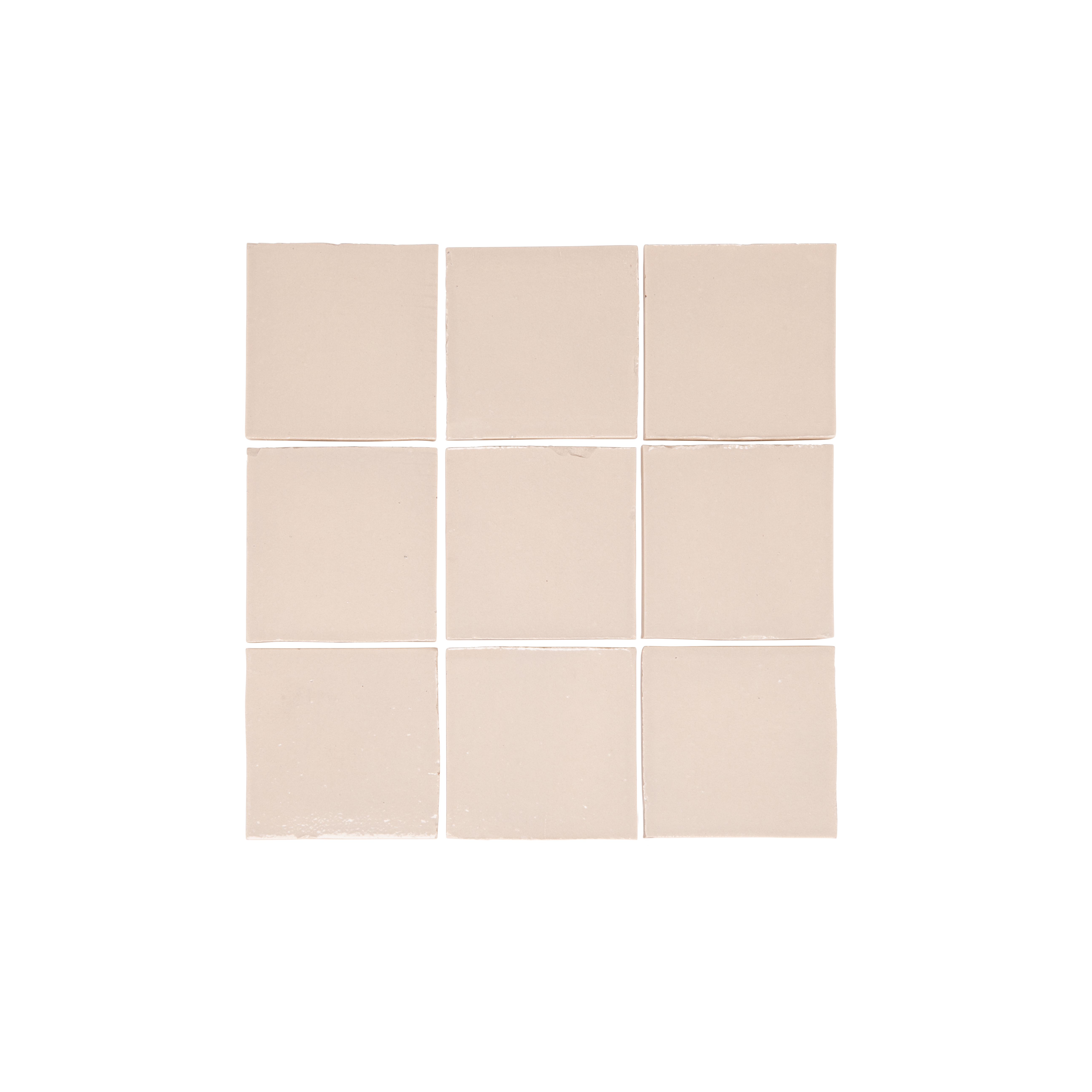 Rommani Handmade Zellige Square Tile - Bone