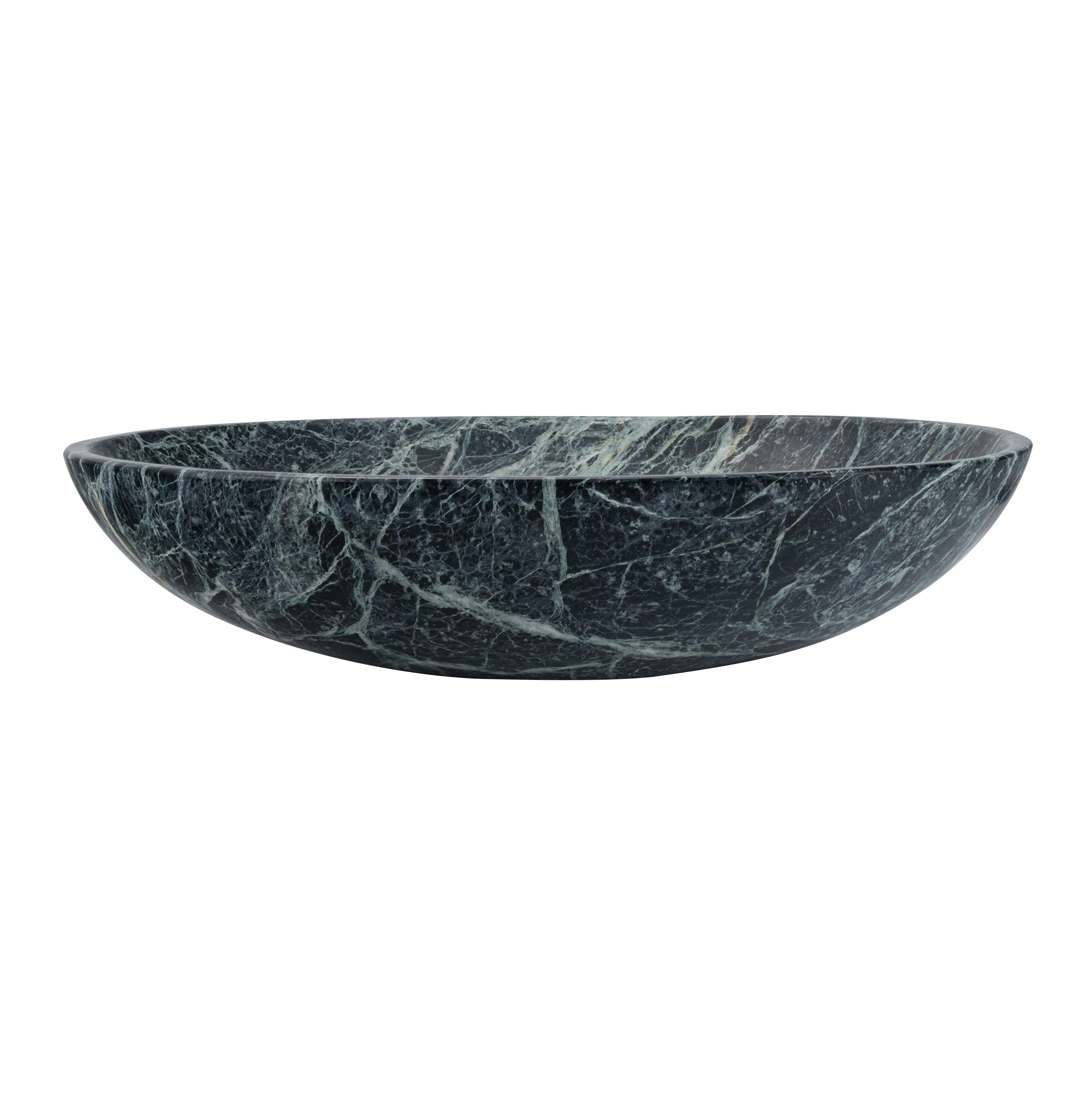 19247---Pedra-Oval-Basin Front Verde-Alpi-Marble