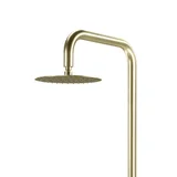 Sola Outdoor Shower Set ShowerHead BrushedBrass