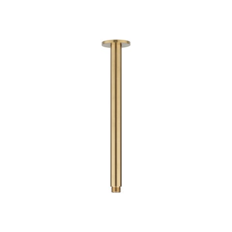 Shower Dropper Round 300mm - Brushed Brass