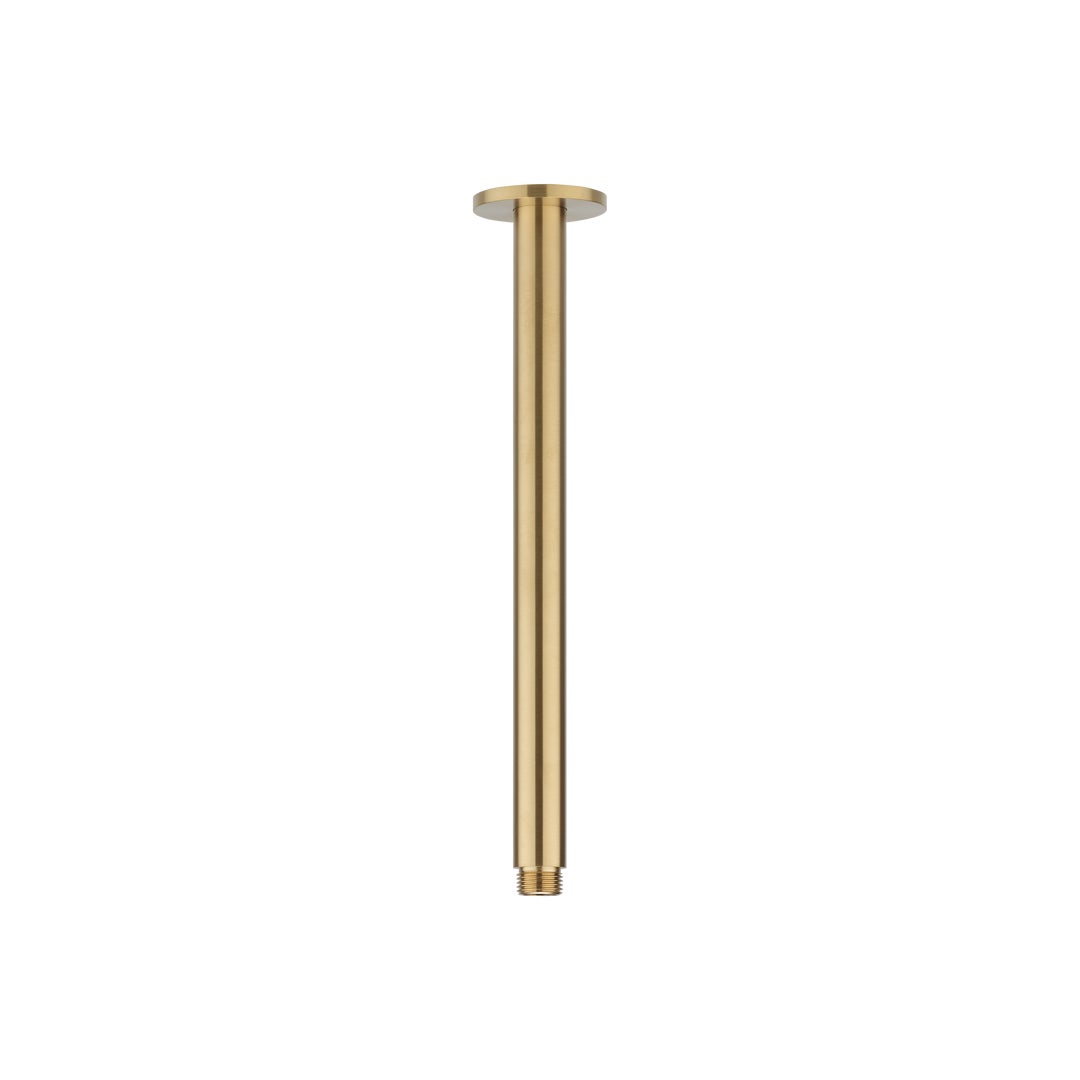 Shower Dropper Round 300mm - Brushed Brass
