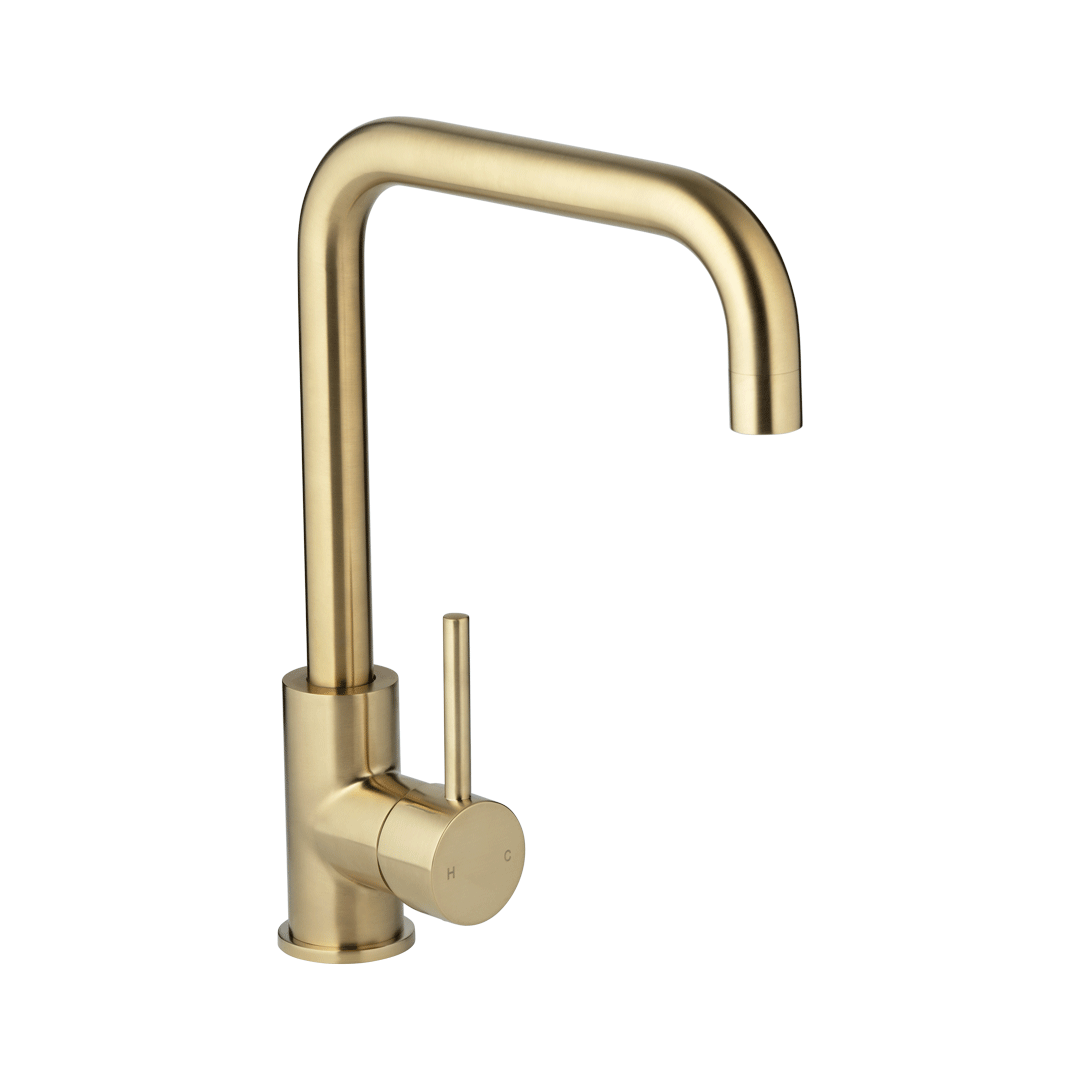Eden Kitchen Mixer - Brushed Brass