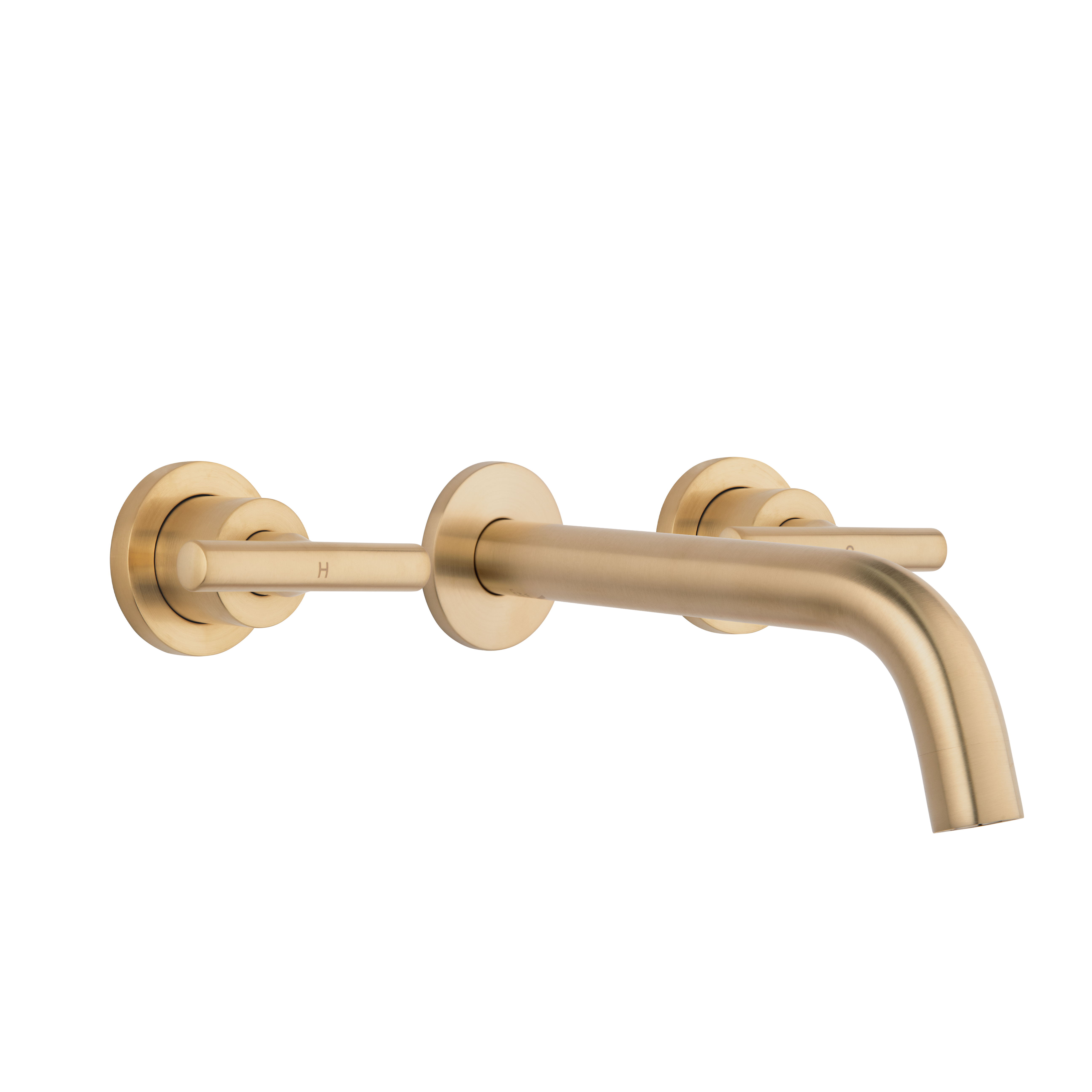 Barre Assembly Taps & Spout Set - Brushed Brass