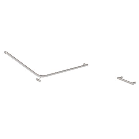 Aliro Accessible 140° Grab Rail Set - Stainless Steel