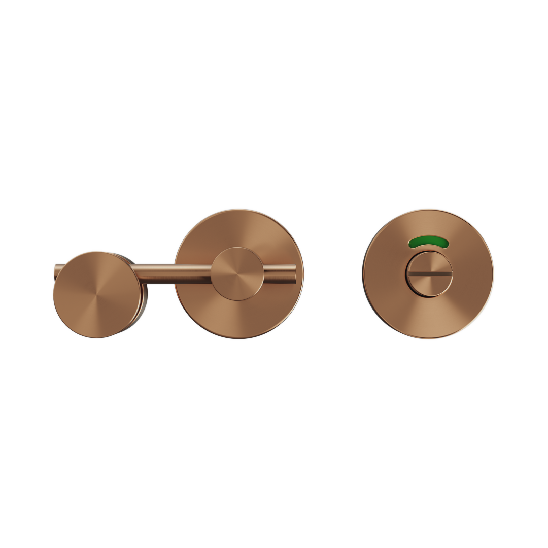 Toilet Lock Indicator - Brushed Copper