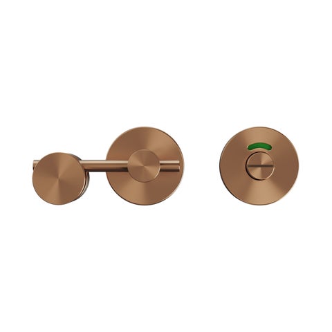 Toilet Lock Indicator - Brushed Copper